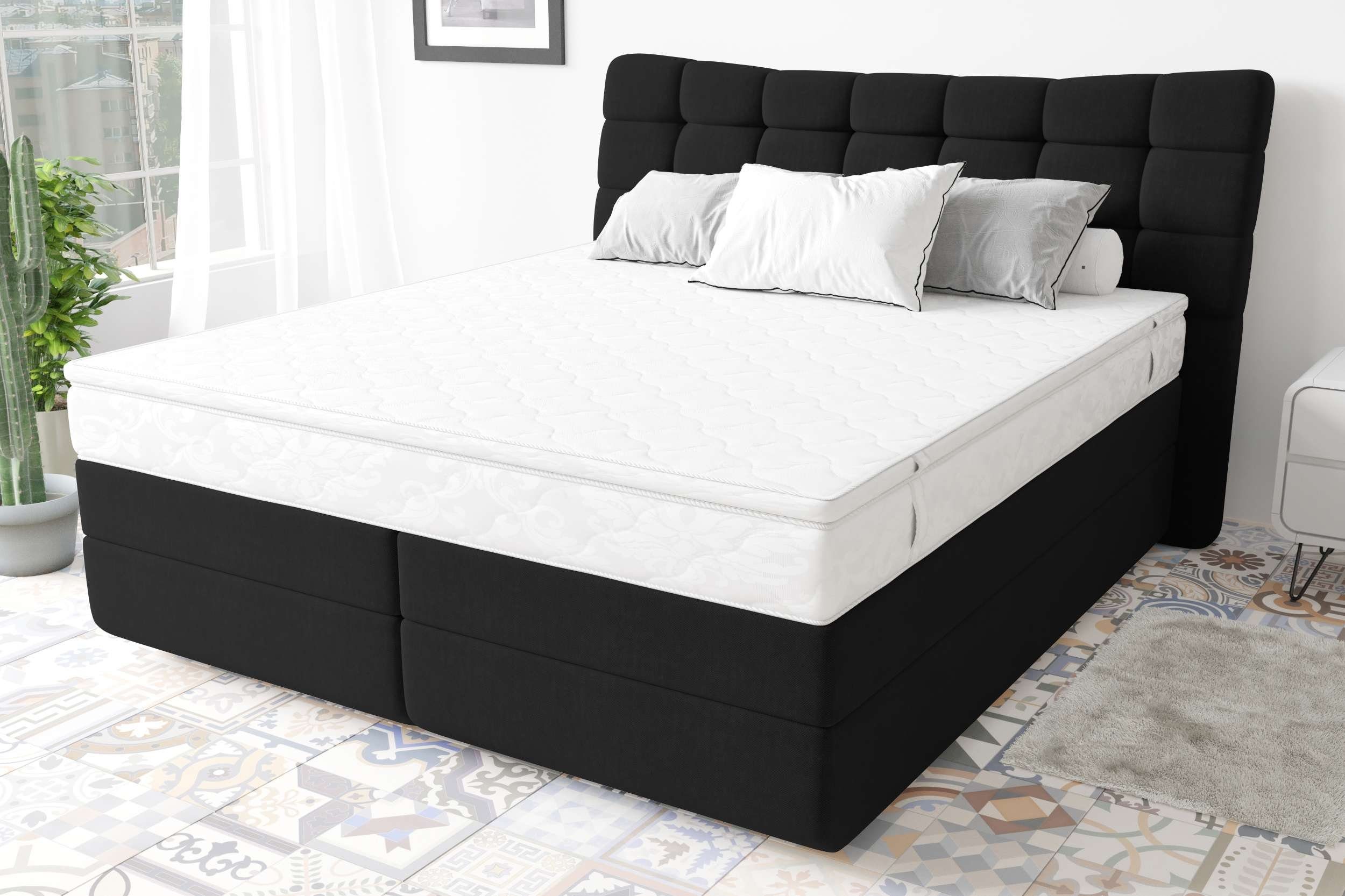 99rooms Boxspringbett Santorini (Schlafzimmerbett, Bett), gepolstert günstig online kaufen