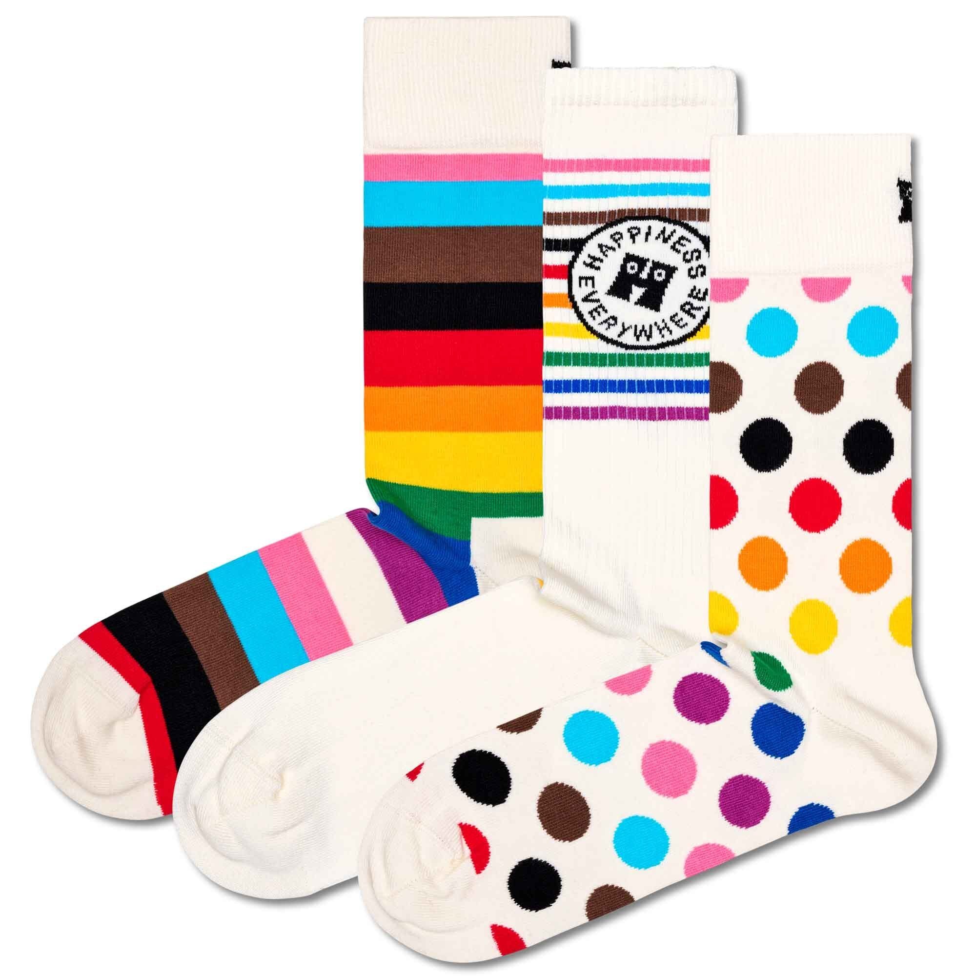 Happy Socks Kurzsocken Pride Unisex Socks 3er Geschenkbox Socken, Pack