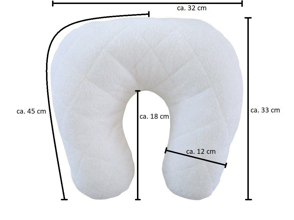 DUKAL Kissenbezüge Nackenhörnchen, aus hochwertigem Doppel-Jersey, (1 Stück), aus hochwertigem Doppel-Jersey, 100% Baumwolle, Made in Germany – Bild 2 von 2