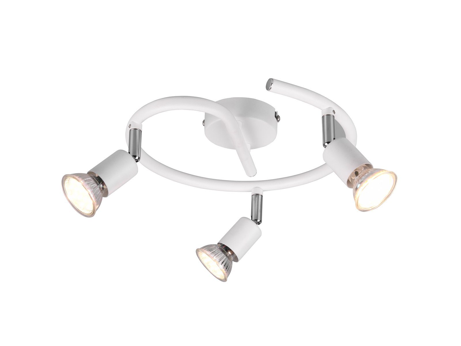 Reality Leuchten LED Deckenstrahler, LED wechselbar, Warmweiß, innen Decken günstig online kaufen