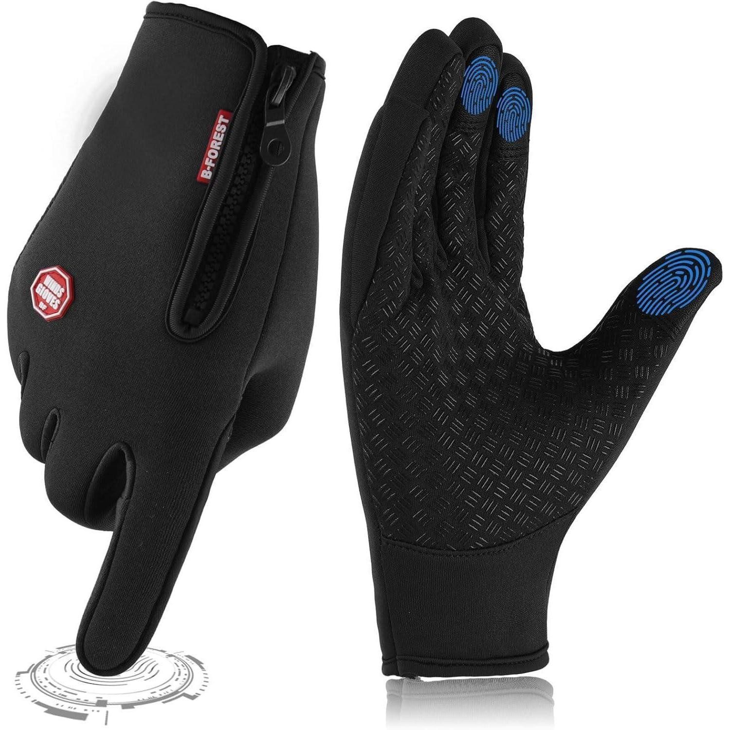 LuxusKollektion Thermohandschuhe Thermo-Sporthandschuhe Laufen Radfahren Schwarz S (1-St)