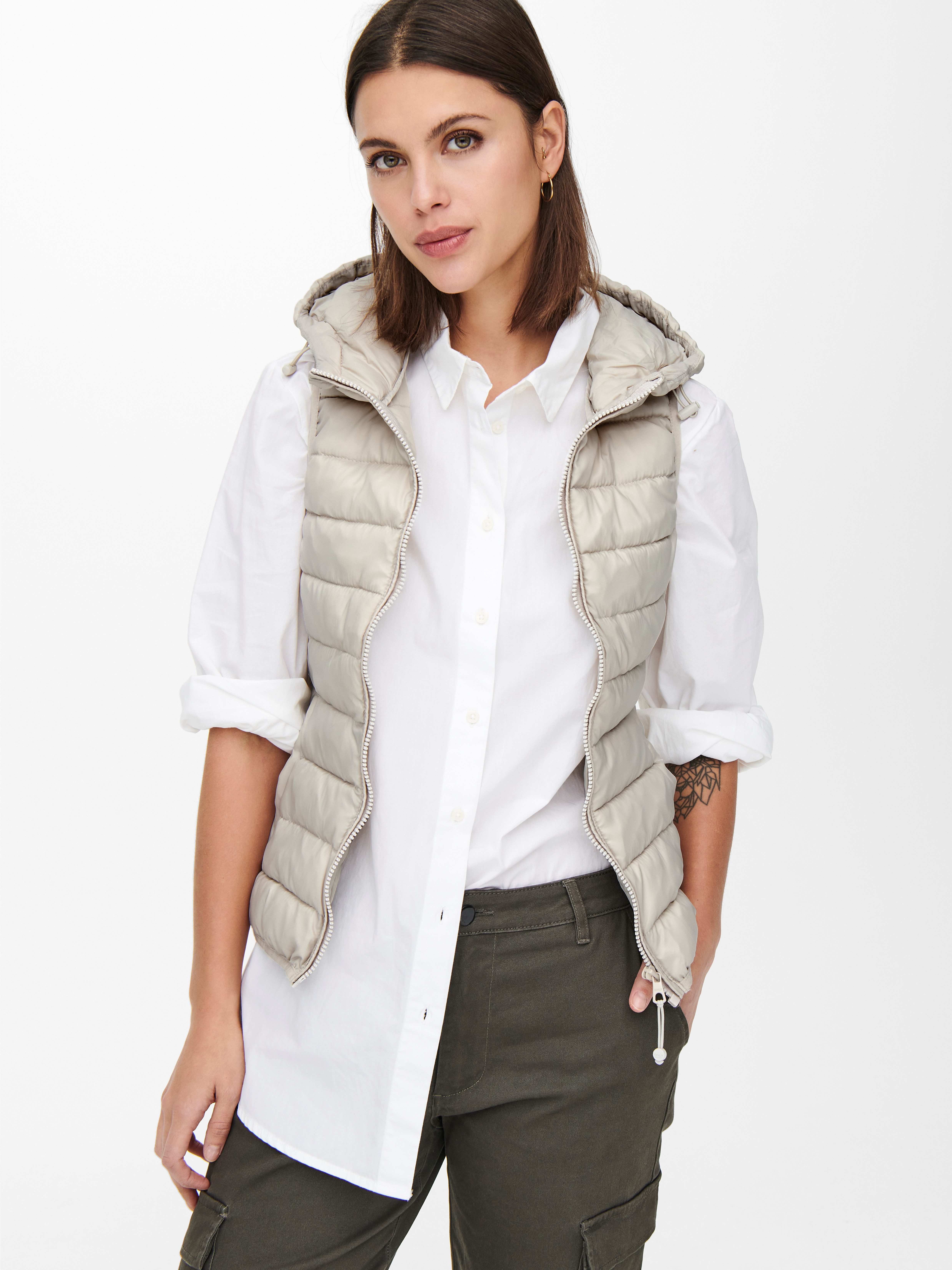ONLY Steppweste ONLNEWTAHOE HOOD WAISTCOAT OTW NOOS Kunstfaser