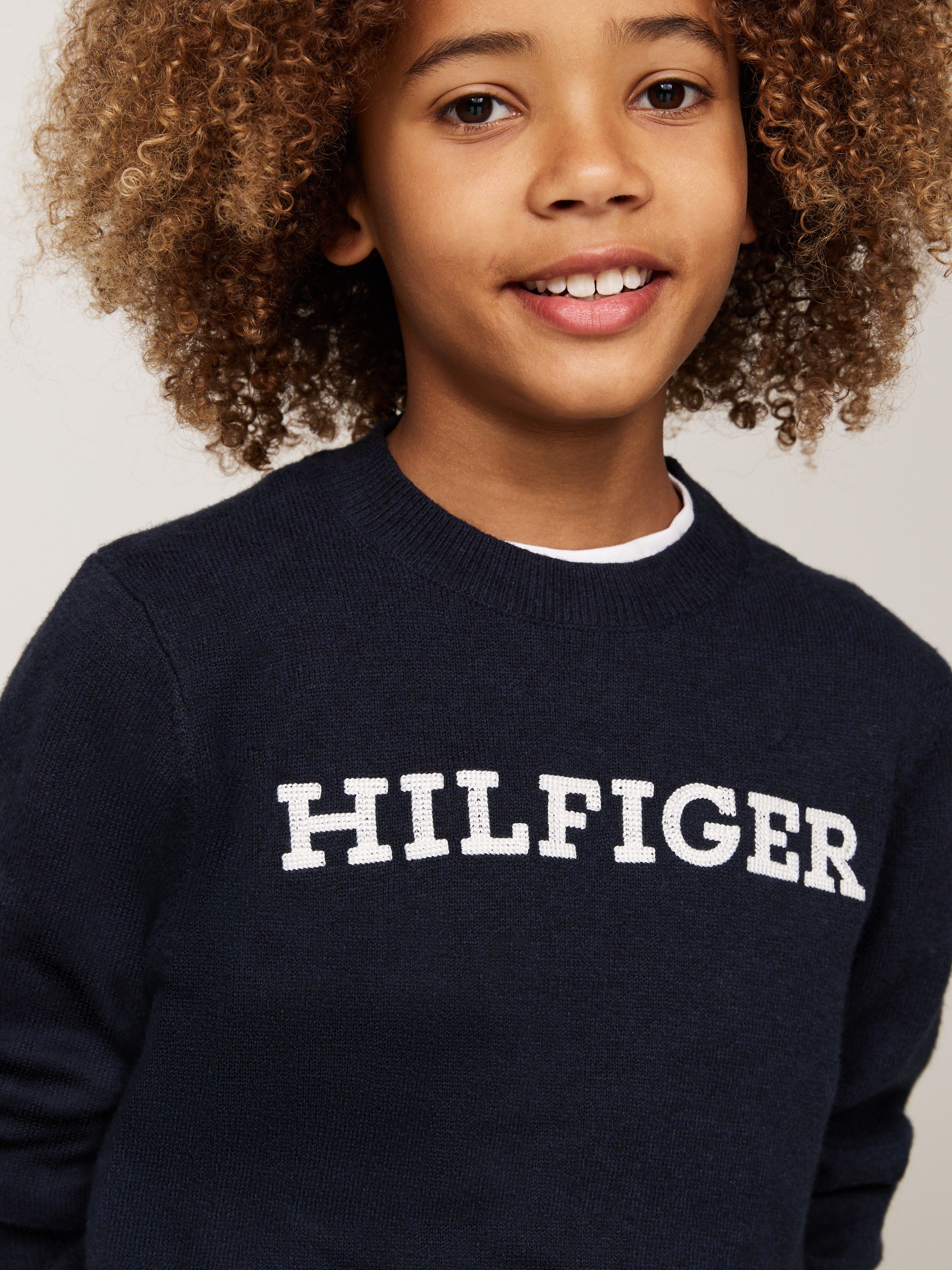 Tommy Hilfiger Strickpullover MONOTYPE REGULAR SWEATER günstig online kaufen