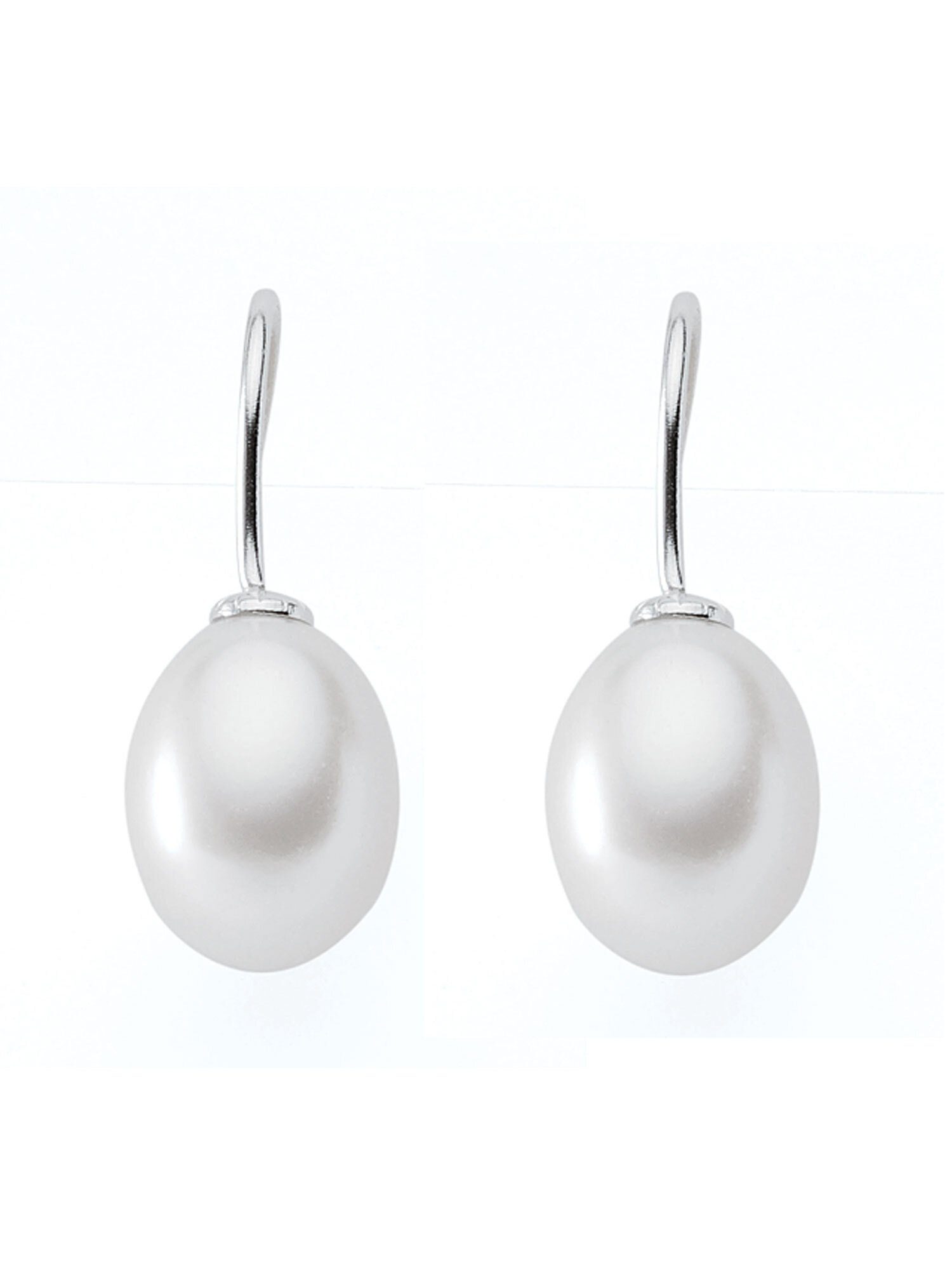 Adelia´s Paar Ohrhänger 925 Silber Ohrhänger, Mit 925 Süßwasser aus: Ohrringe mit Silberschmuck Sterling Liebe für Silber gefertigt Zuchtperle rhodiniert Damen
