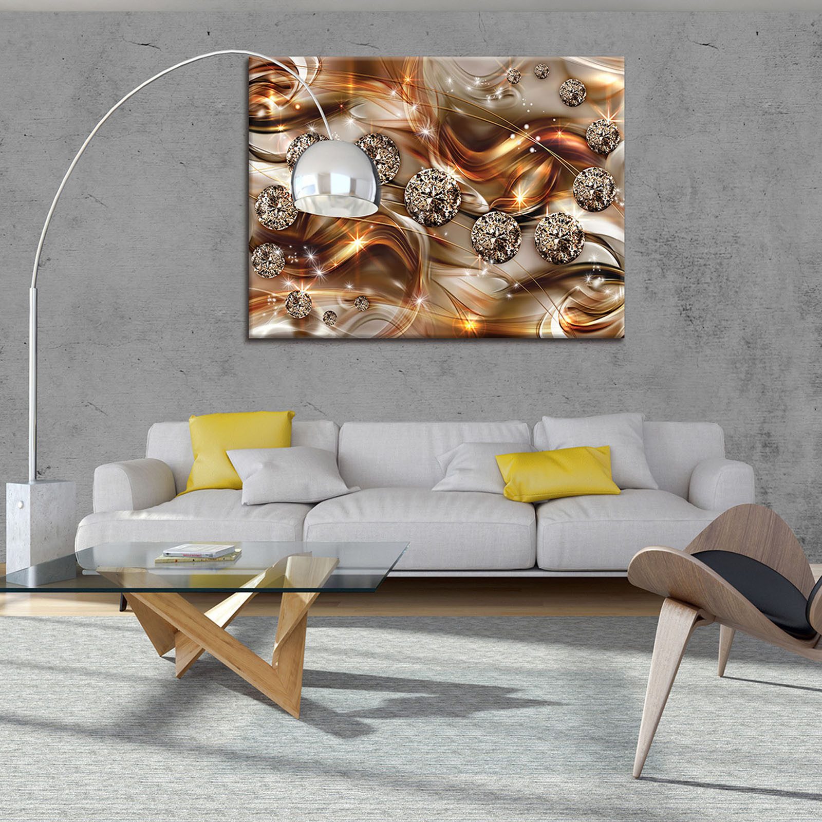 Wallarena Leinwandbild Abstrakt Modern Wandbild Leinwand Bilder Groß XXL Wa günstig online kaufen