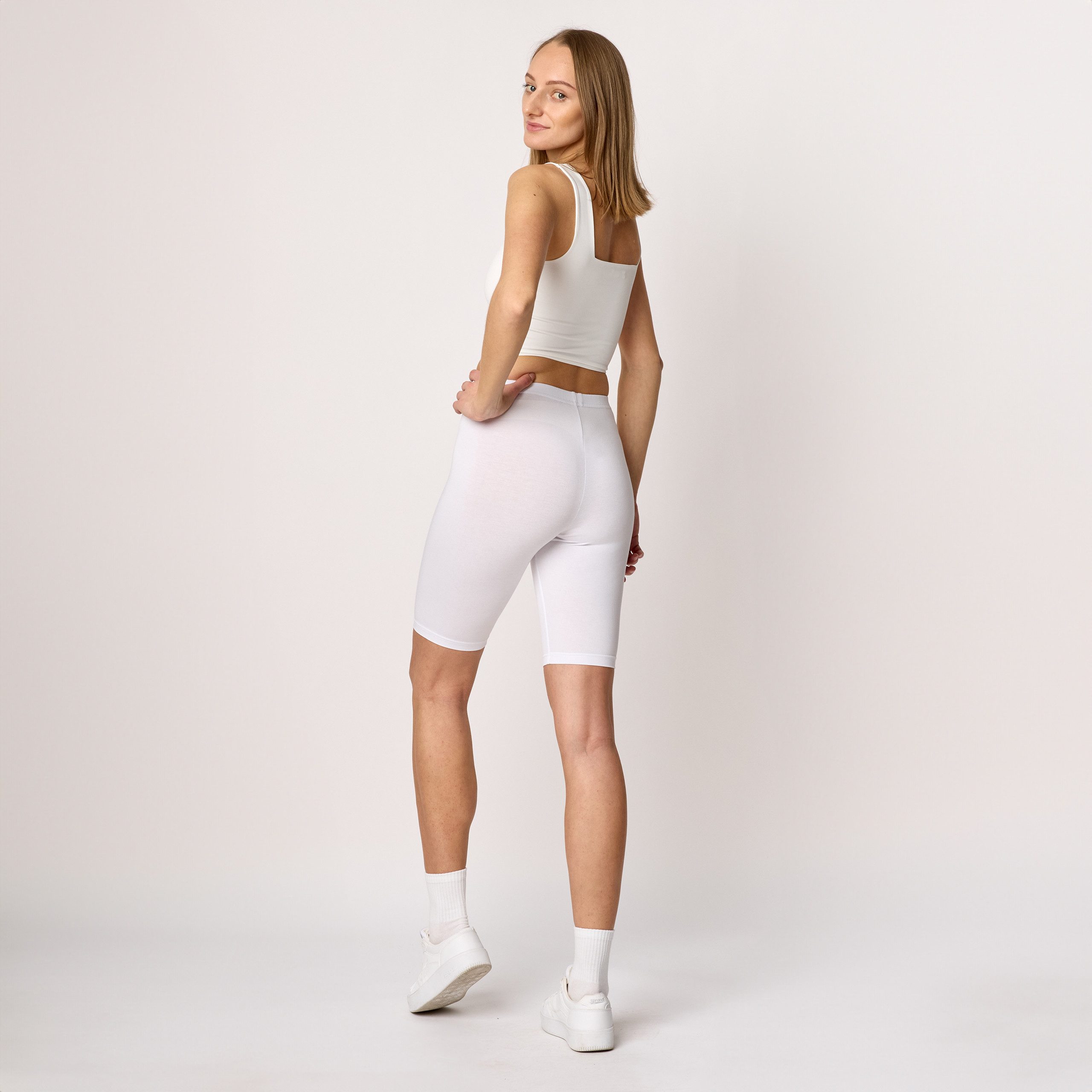 Bellivalini Leggings Damen Shorts aus Viskose BLV50-149 (1-tlg) elastischer Bund