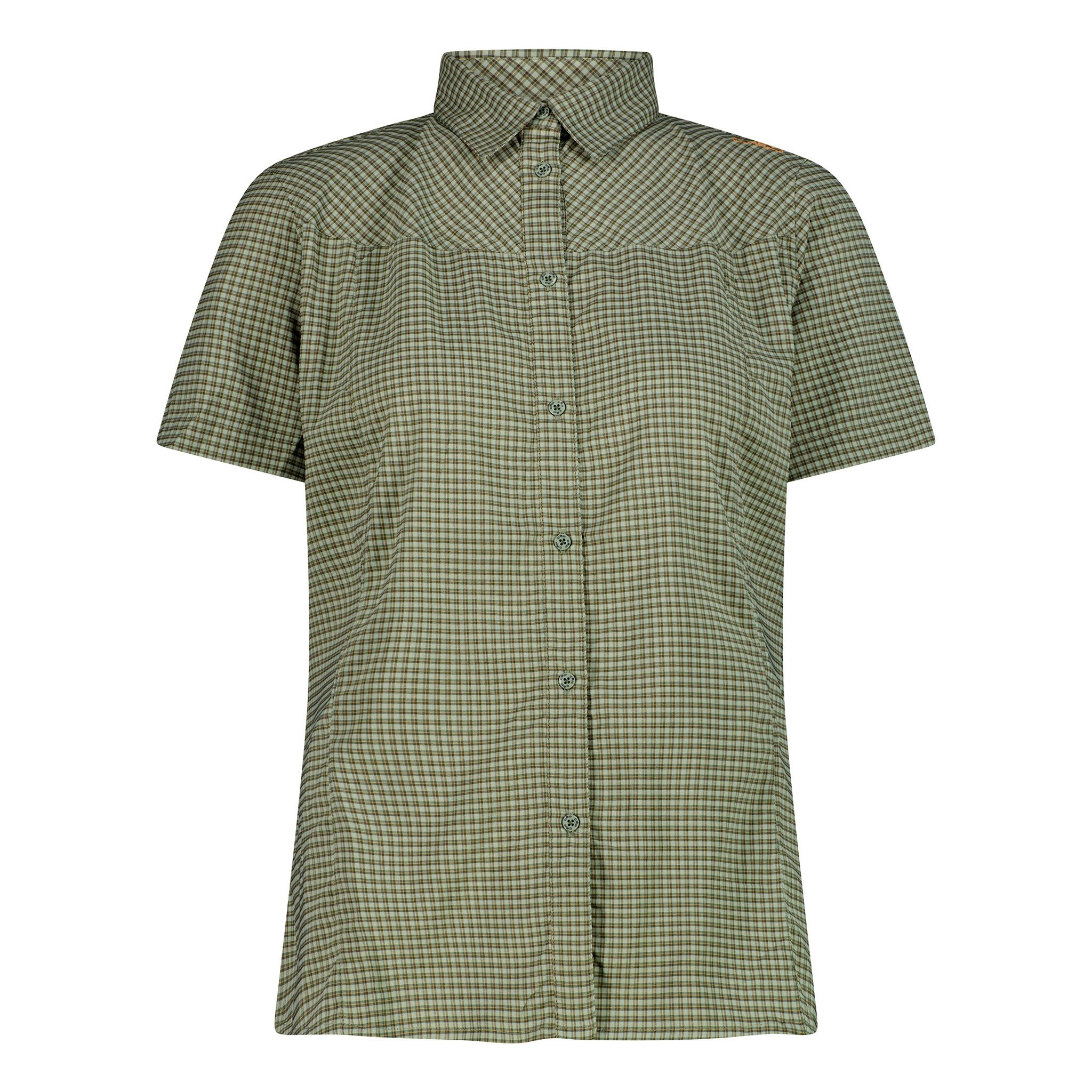 CMP Outdoorbluse Tech Shirt Button-Up mit Markendetails