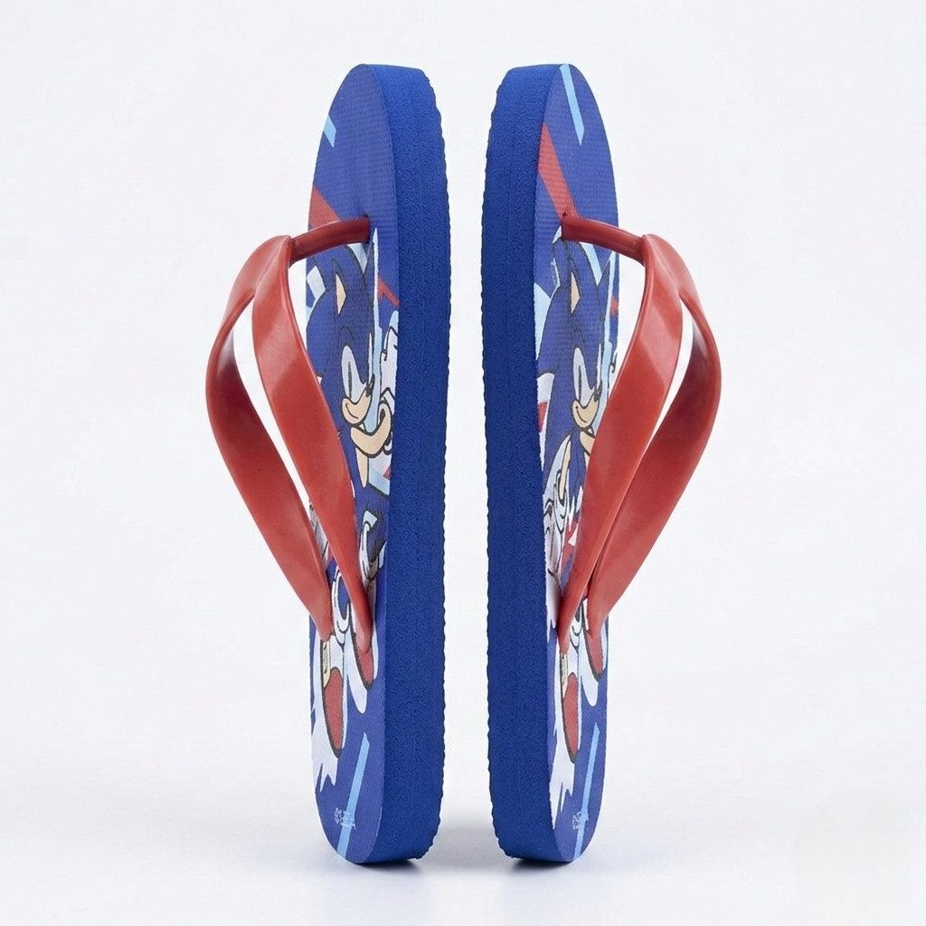 Sonic The Hedgehog Sonic The Hedgehog Flip Flops Kinder Sandalen Latschen Gr. 28-35 Zehentrenner