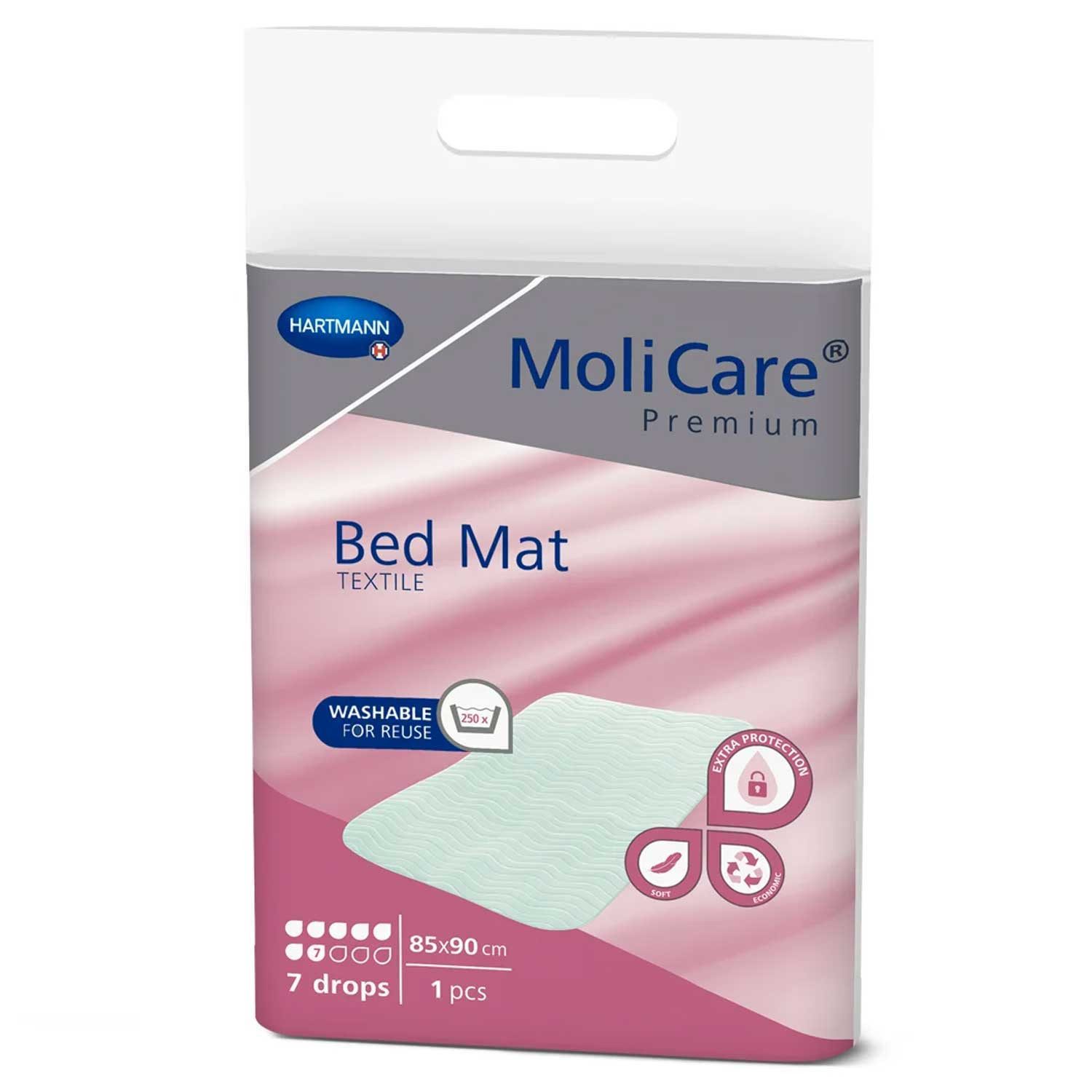 Inkontinenzauflage MoliCare® Premium Bed Mat Textile 7 Tropfen 85x90 cm PAUL HARTMANN AG