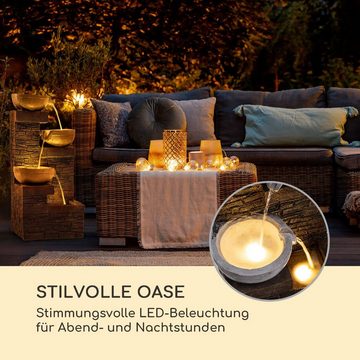 blumfeldt Wasserspiel Fez Solarbrunnen, (Set, Solarpanel;LED-Beleuchtung und Anschlussmaterial), spring zimmer zier brunnen led-beleuchtung terasse solar outdoor