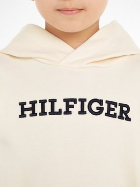 Tommy Hilfiger Kapuzensweatshirt U MONOTYPE HOODIE mit Logo-Stickerei auf der Brust