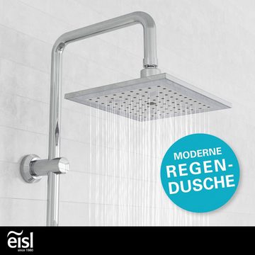 Eisl Duschsystem EASY COOL, Höhe 95 cm, Regendusche ohne Armatur, Duschsystem mit Seifenschale, Duschbrause