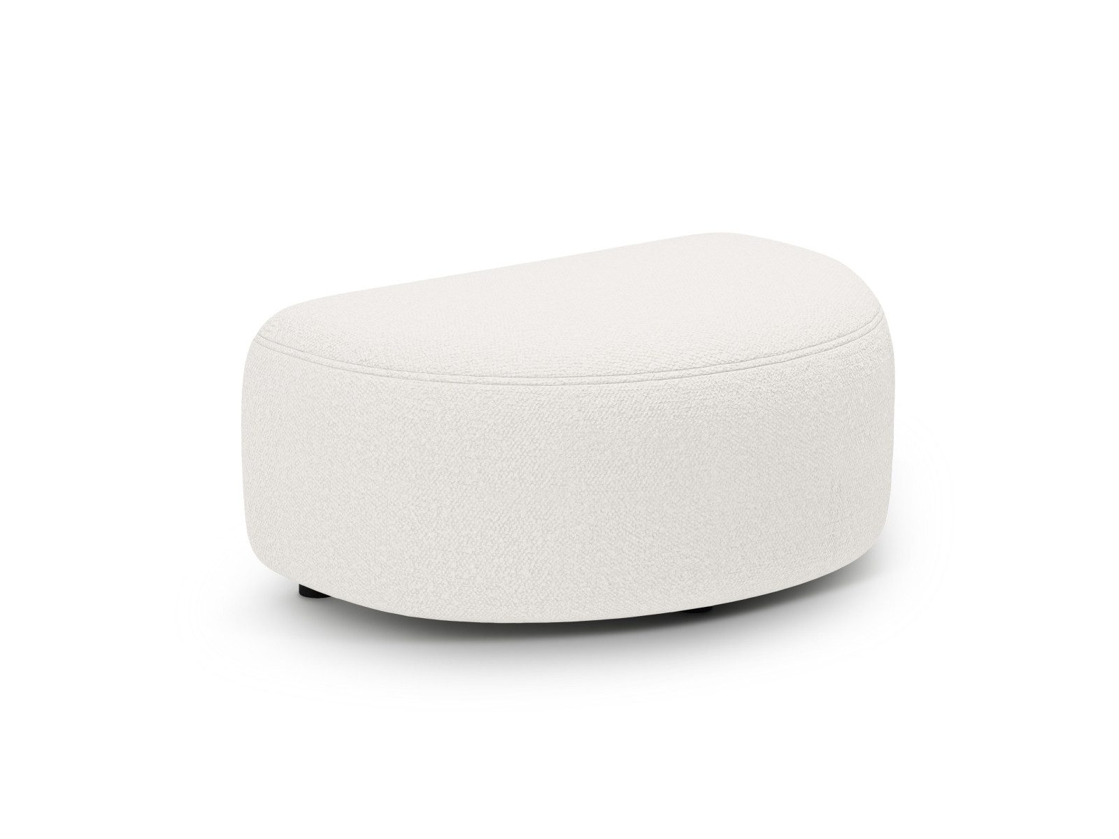 Micadoni Sitzhocker Kate, 1-Sitzer halbrund