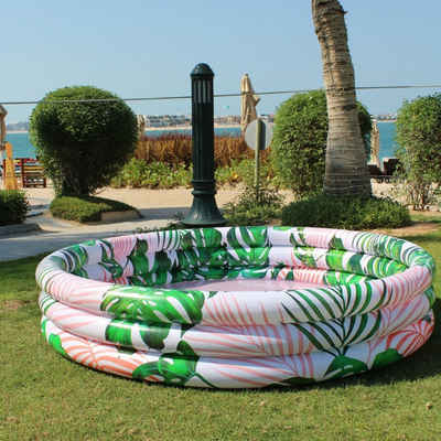 Misomo Дитячий басейн Misomo Aufblasbarer Kinderpool, 140 x 39 cm, Palmenblätter Design