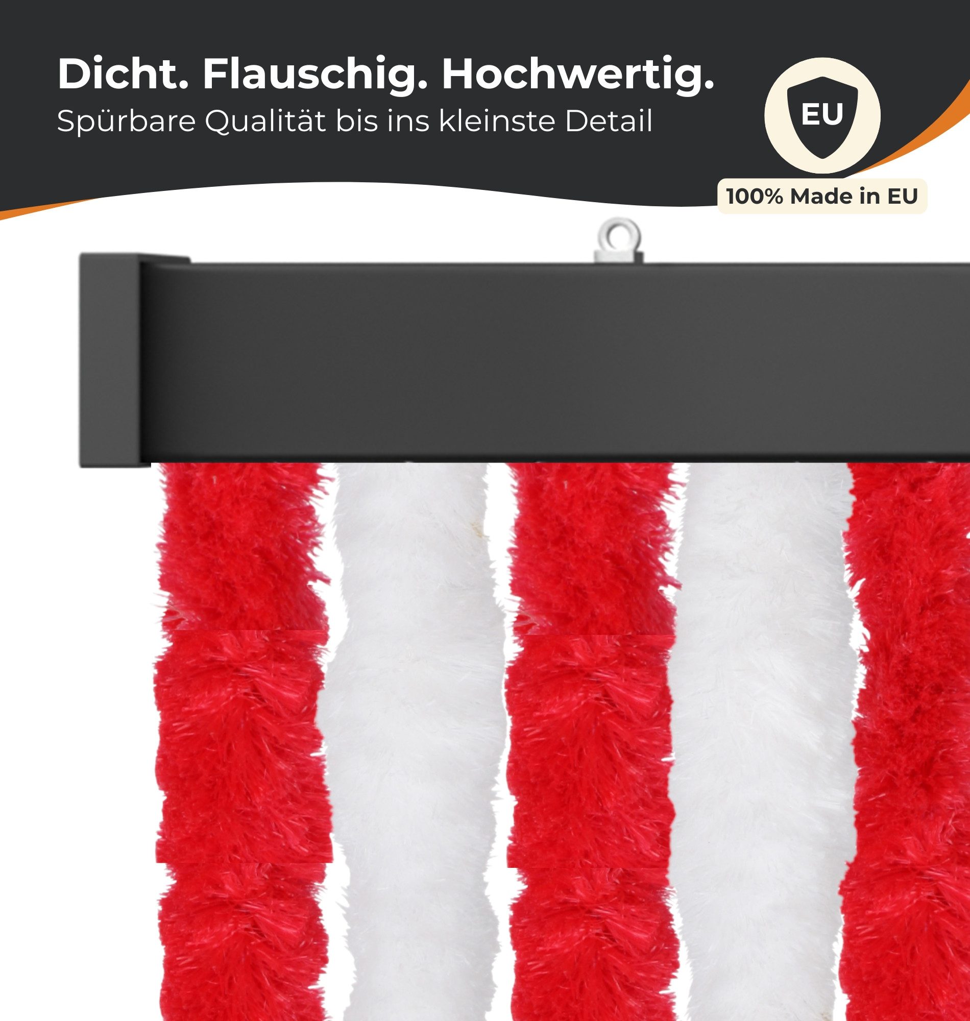 Bestlivings Insektenschutz-Vorhang Chenille viele Größen/Farben, geräuschlos, luftdurchlässig, wetterfest, langlebig, Made in EU