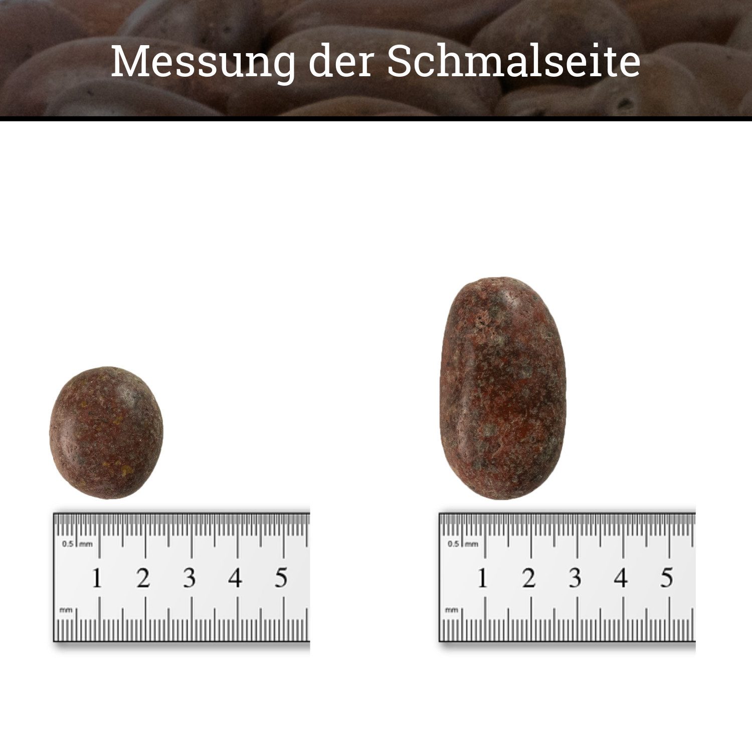 INTERGARDEN Zierkies Dekosteine rot poliert 10 kg, Kieselsteine Garten 2-3 cm, (Sack)