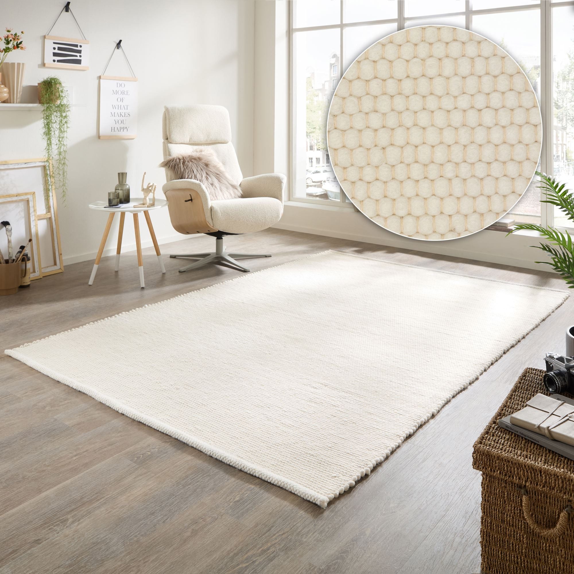 RUG N' ROLL Wollteppich Atlas, modern, flachgewebe, handgewebt, beidseitig verwendbar, Rechteckig, handgewebt