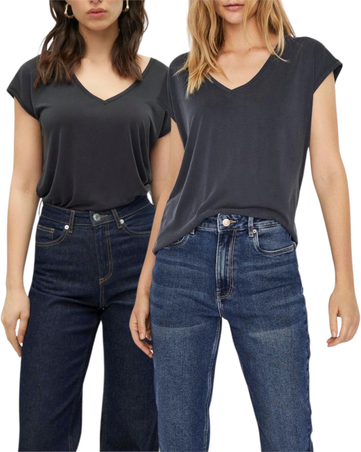 Vero Moda T-Shirt (2er-Pack) Basic Shirt günstig online kaufen