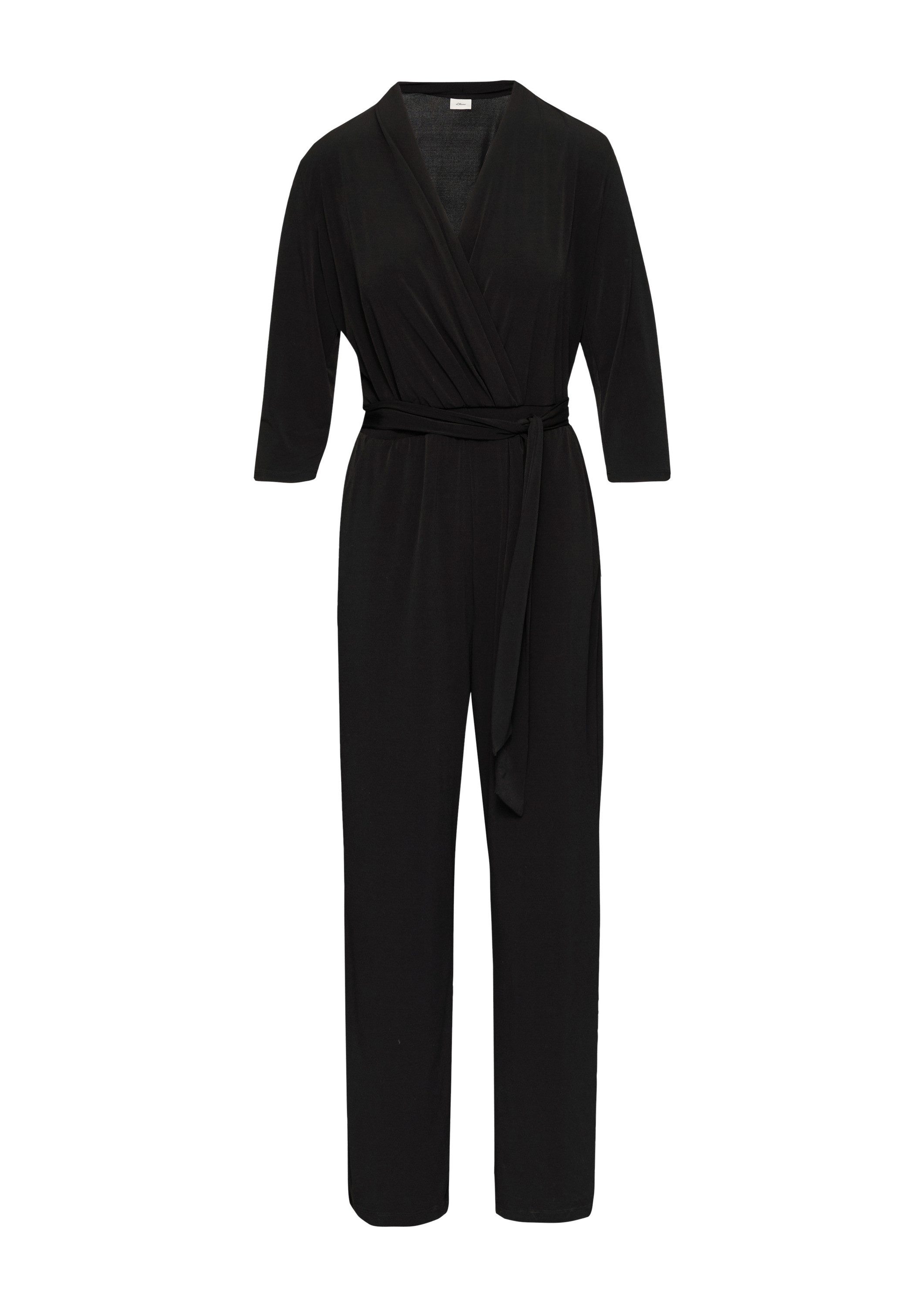 s.Oliver Jumpsuit Overall Jumpsuit in Wickel-Optik