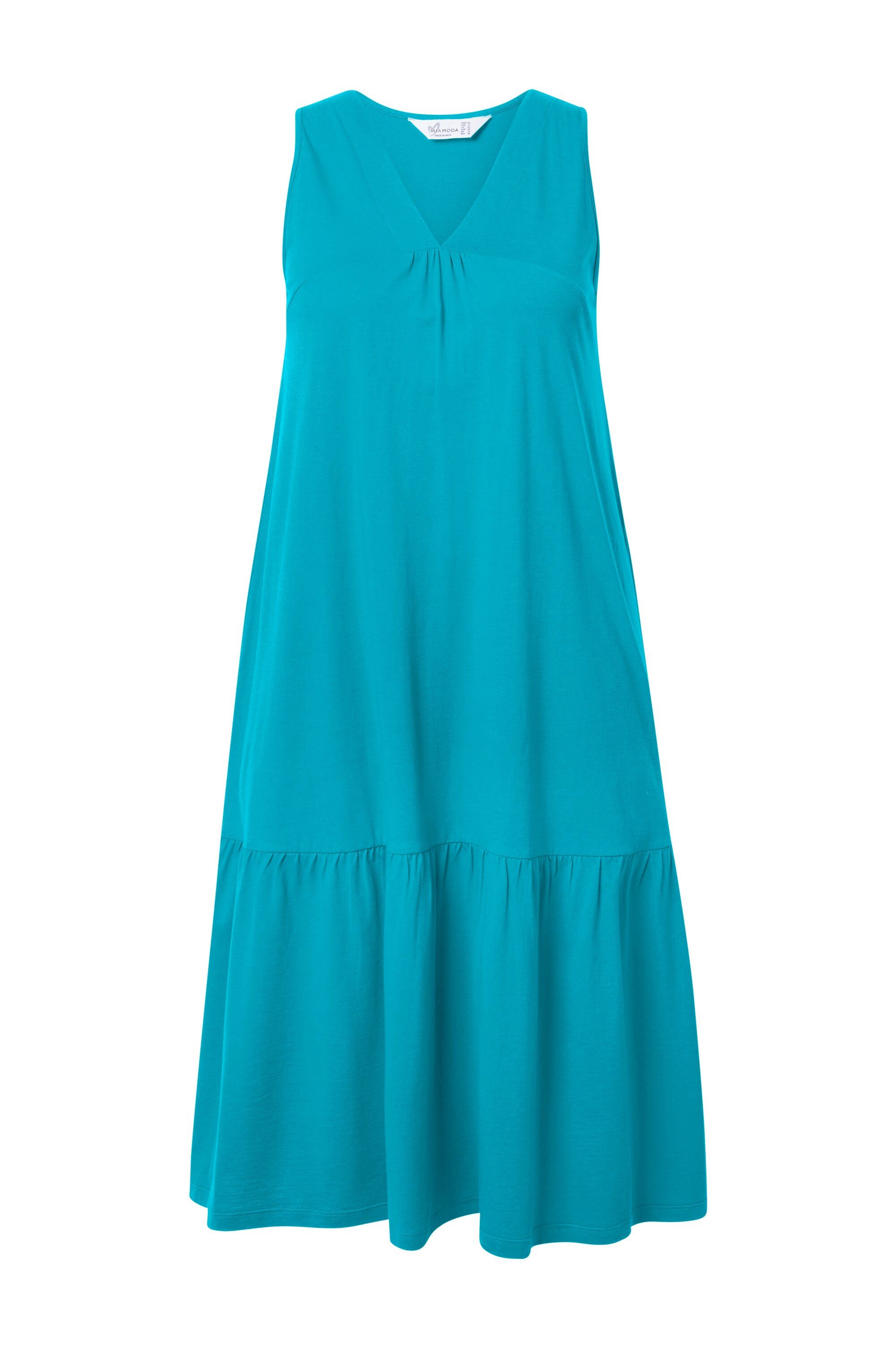MIAMODA Jerseykleid Midikleid A-Linie Cupromix-Jersey Saumvolant günstig online kaufen