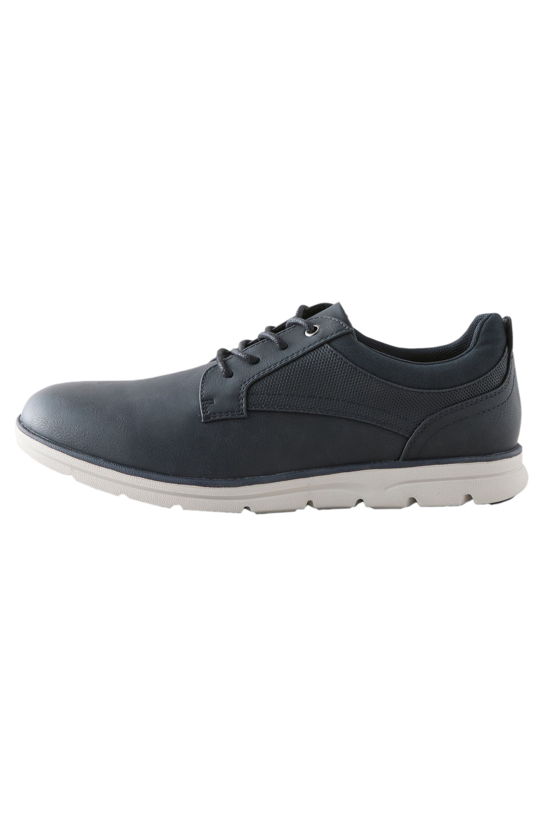 Next Derby-Schuhe aus Leder mit leichtem Keilabsatz Keilpumps