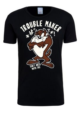 LOGOSHIRT T-Shirt Looney Tunes - Taz - Trouble Maker mit tollem Taz-Print