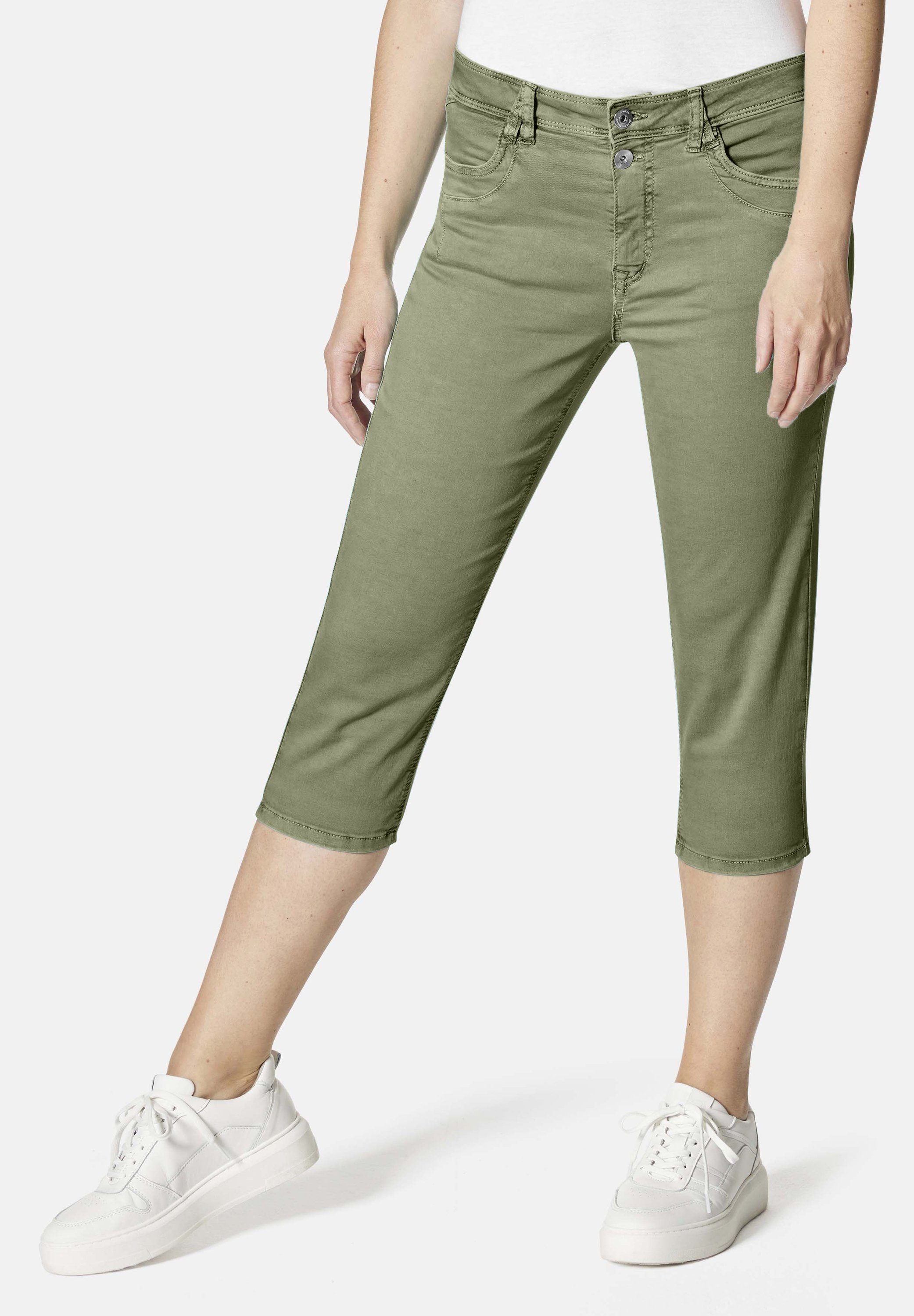 STOOKER Lima 7/8-Jeans Fit Capri wash oil green Boyfriend WOMEN