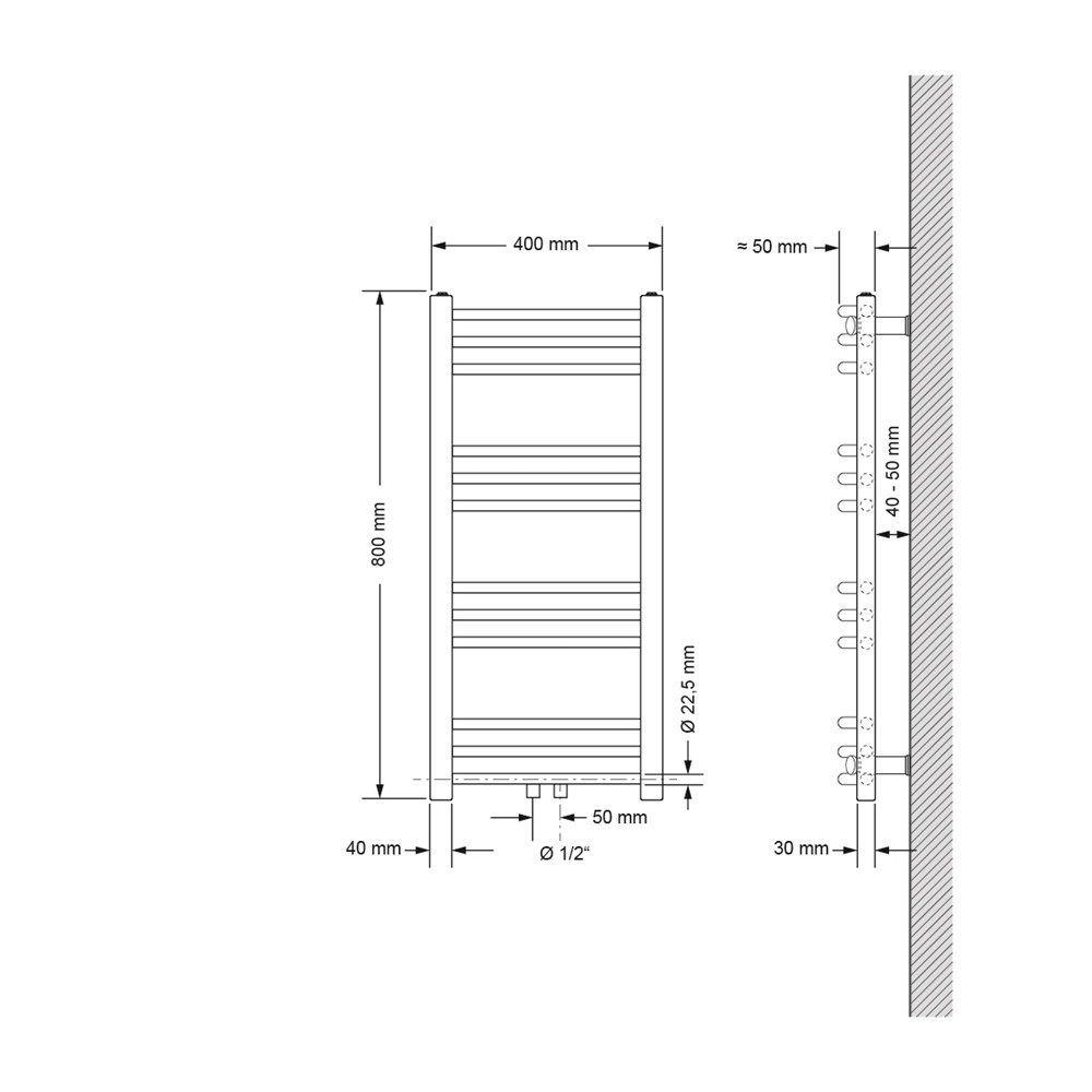 LuxeBath Badheizkörper Design Heizkörper Handtuchtrockner Badezimmer günstig online kaufen