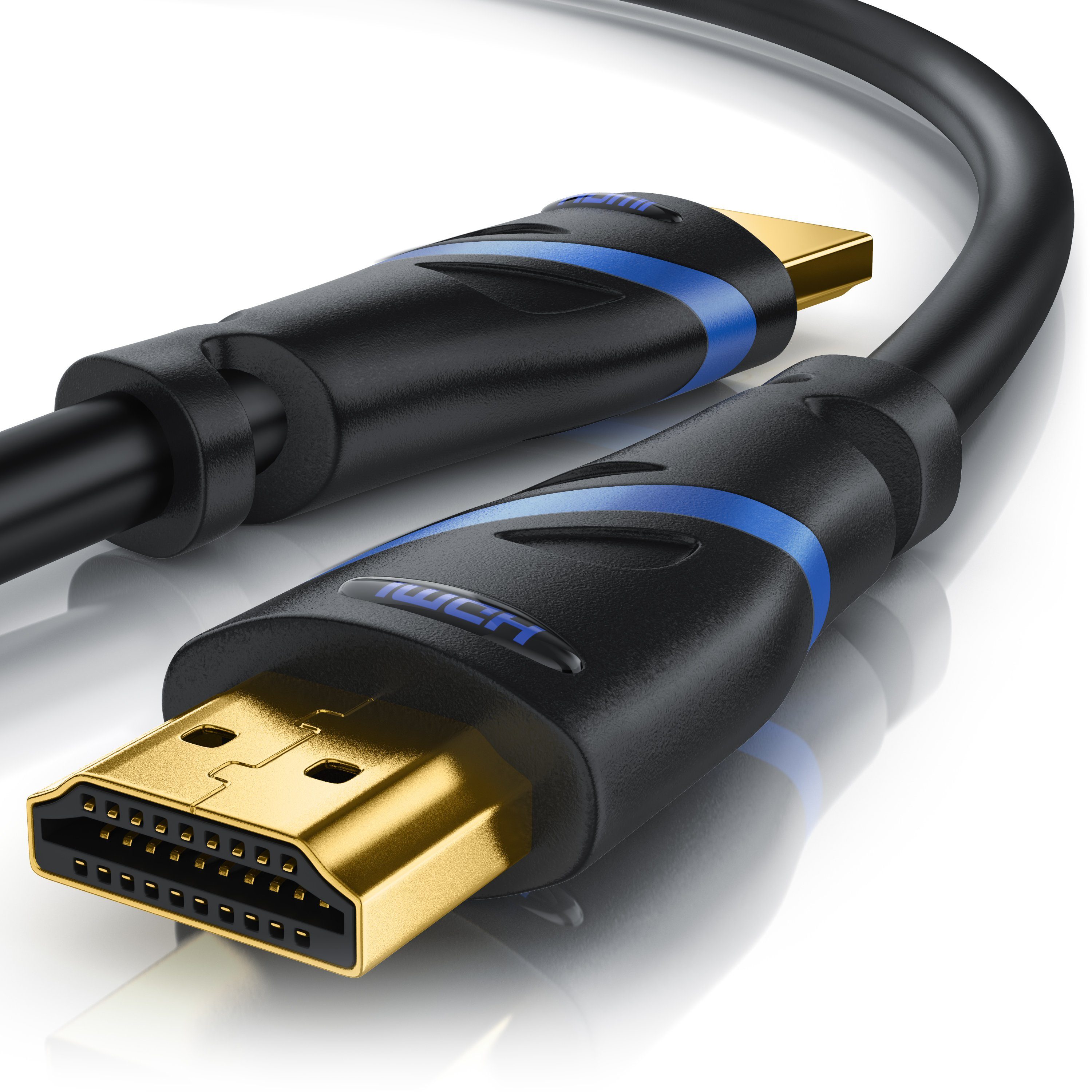 Primewire HDMI-Kabel, 2.1, HDMI Typ A (100 cm), 8k @ 120Hz 4K @ 240Hz, DSC, UHD, HDR, eARC, VRR, 48 Gbit/s - 1m