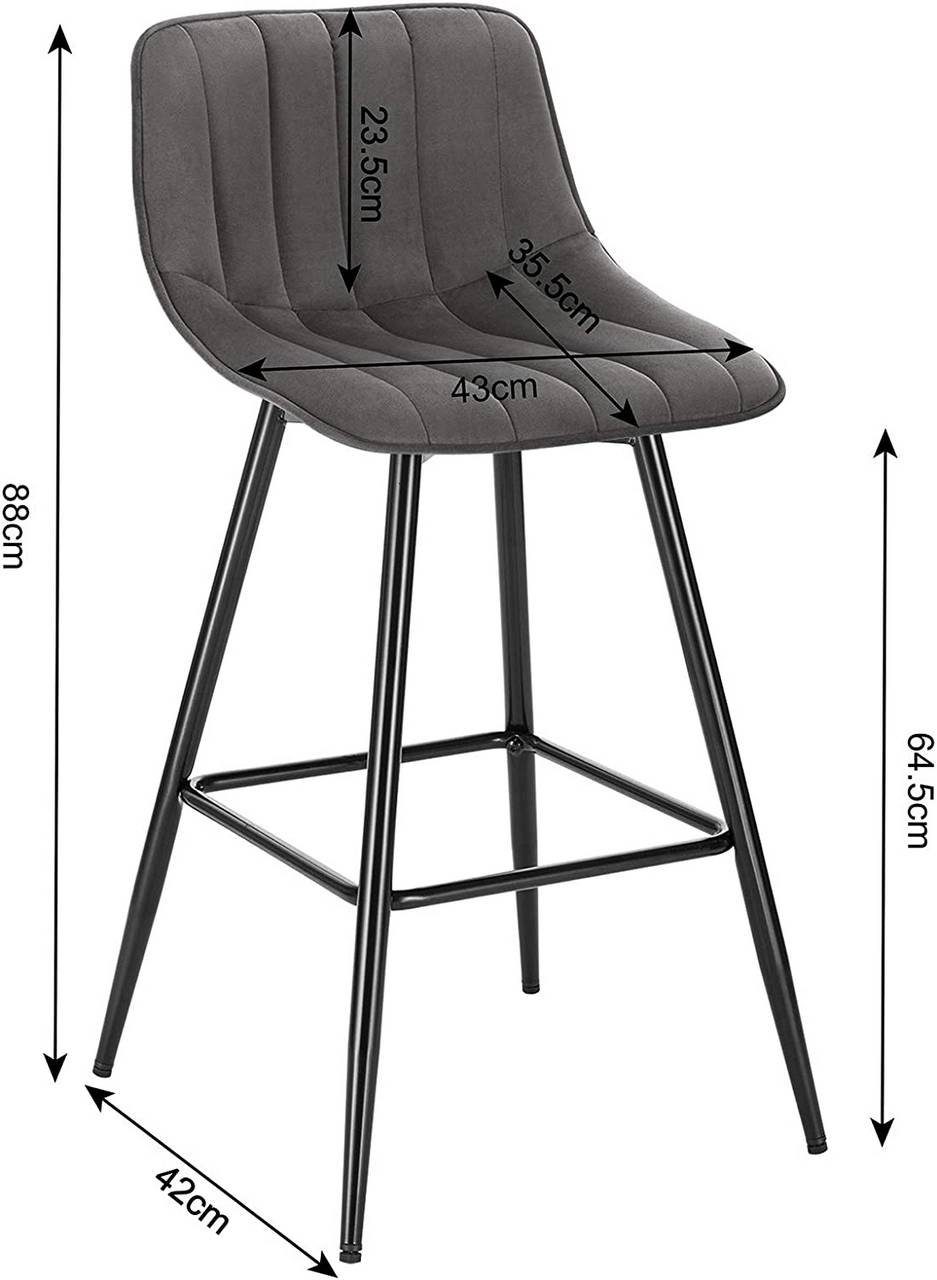 Woltu Barhocker (2 St), Designer Tresenhocker günstig online kaufen