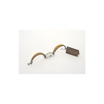GUCCI Quarzuhr YA068524, Swiss Made, prägnantes Gehäusedesign, filigranes Lederband