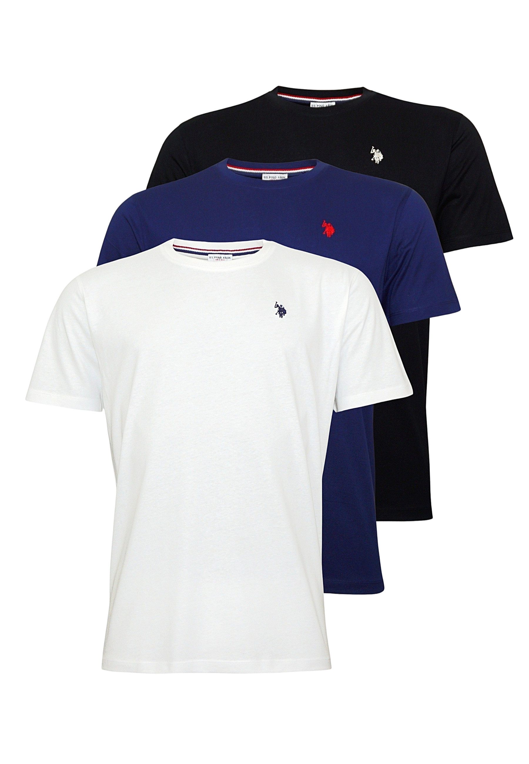 U.S. Polo Assn. T-Shirt T-Shirt 3 Pack Kurzarmshirt (3-tlg., 3)