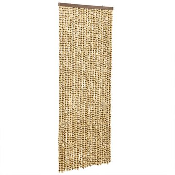 vidaXL Insektenschutz-Vorhang Fliegenvorhang Beige und Braun 100x200 cm Chenille