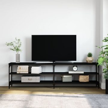 furnicato TV-Schrank Schwarz 180x30x50 cm Holzwerkstoff und Metall