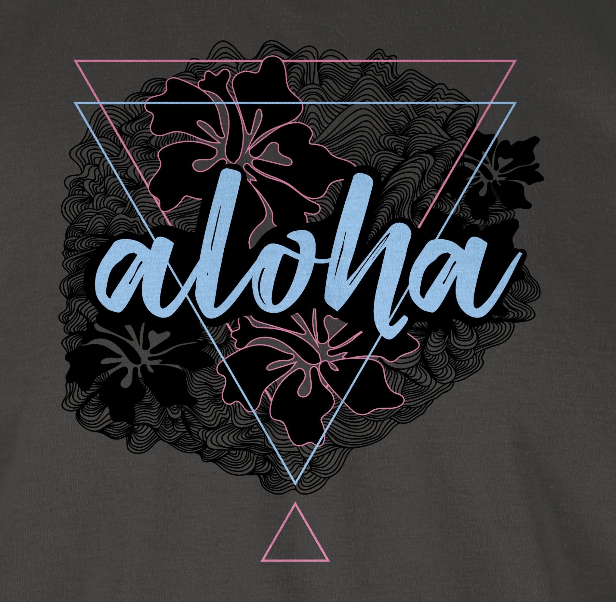 Shirtracer Dunkelgrau Aloha T-Shirt Herren Sommerurlaub 1