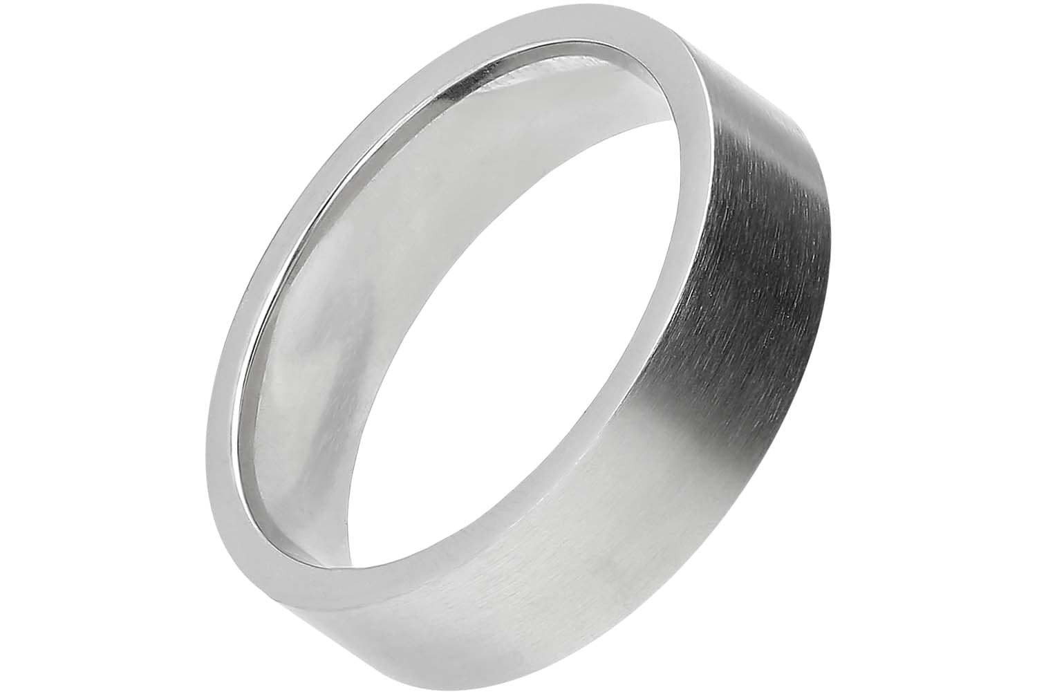 FILANGO Fingerring Edelstahl Ring MATT (Ringe, 1-tlg) günstig online kaufen