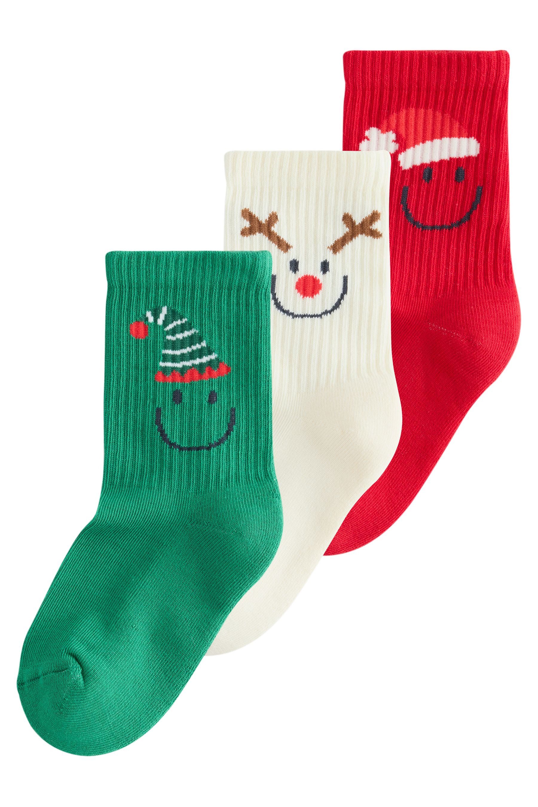Next Kurzsocken Knöchelsocken mit gepolsterter Sohlel, 3er-Pack (3-Paar)