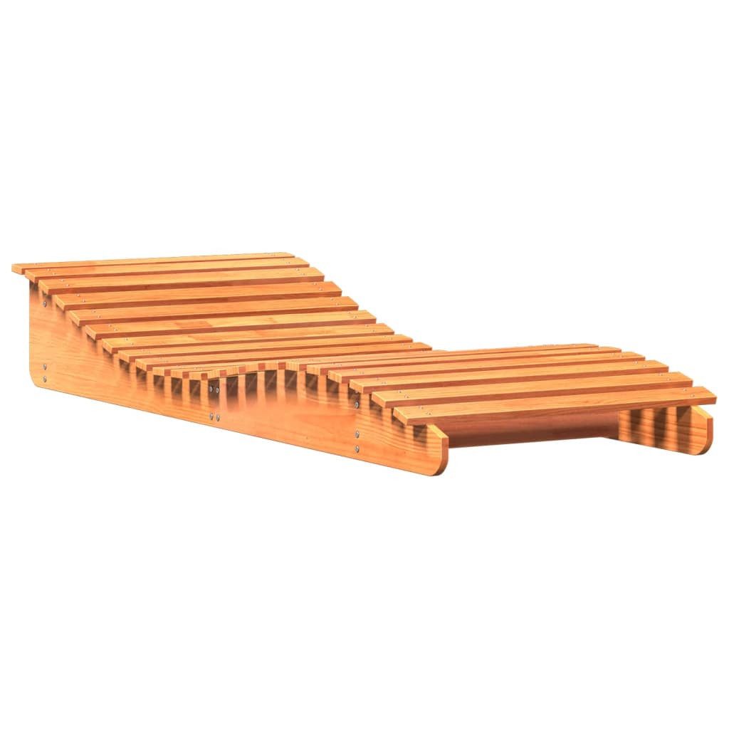 vidaXL Gartenliege Sonnenliege Wachsbraun 205x80x31,5 cm günstig online kaufen