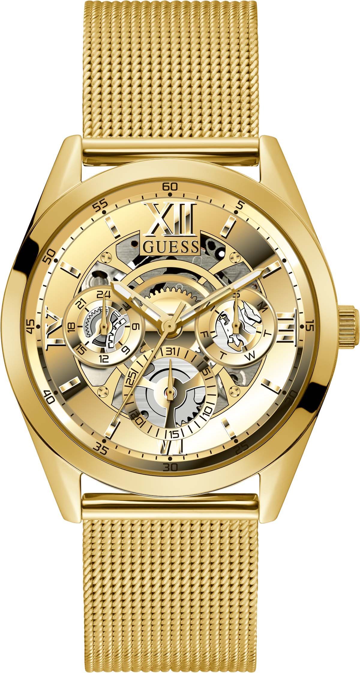 Guess Multifunktionsuhr TAILOR GW0368G2, Armbanduhr, Quarzuhr, Herrenuhr