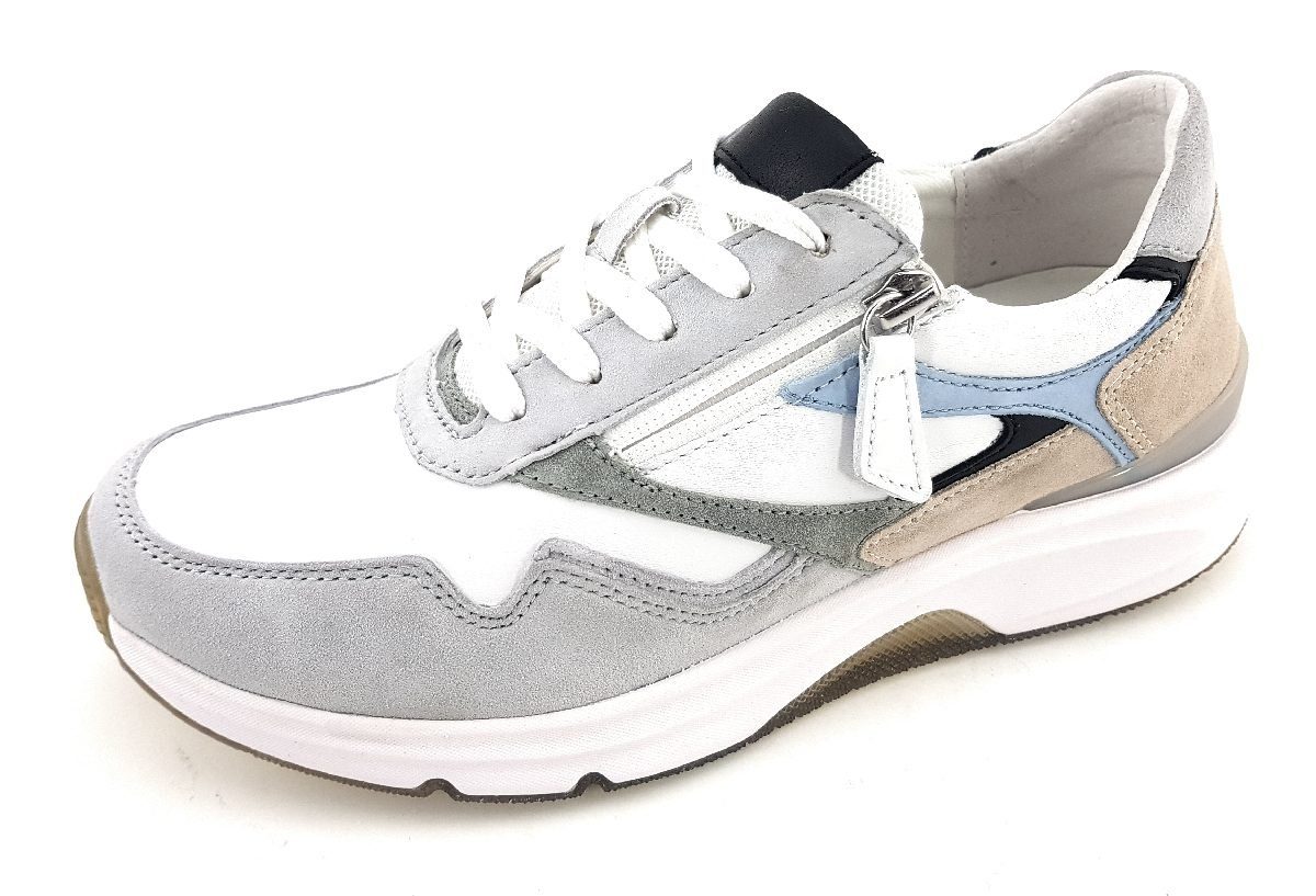 Weiß Comfort (lighttgrey.pino) Schnürschuh Sneaker Gabor