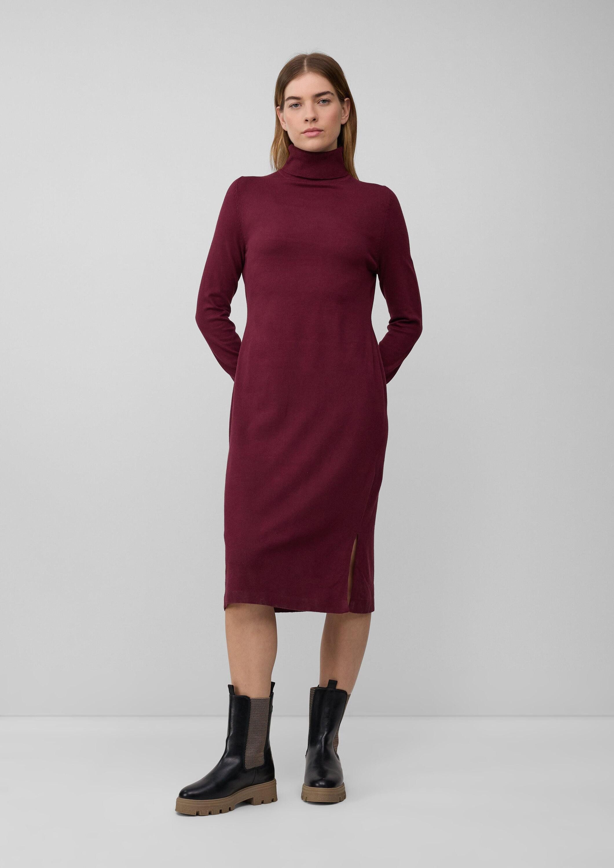 s.Oliver Midikleid Kleid Rollkragen-Feinstrickkleid im Slim Fit aus Viskose günstig online kaufen