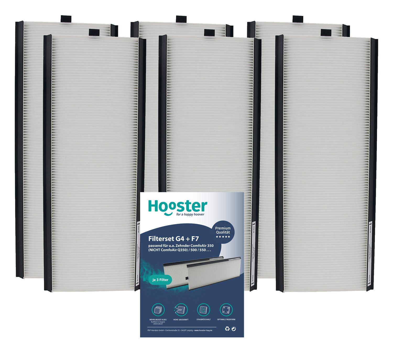 Zehnder ComfoAir Q 350 / 450 / 600 G4 F7 | CA-Q G4 F7 | WTW Filter Store