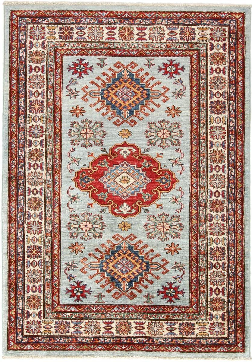Orientteppich Super Kazak 127x178 Handgeknüpfter Orientteppich, Nain Trading, rechteckig, Höhe: 5 mm