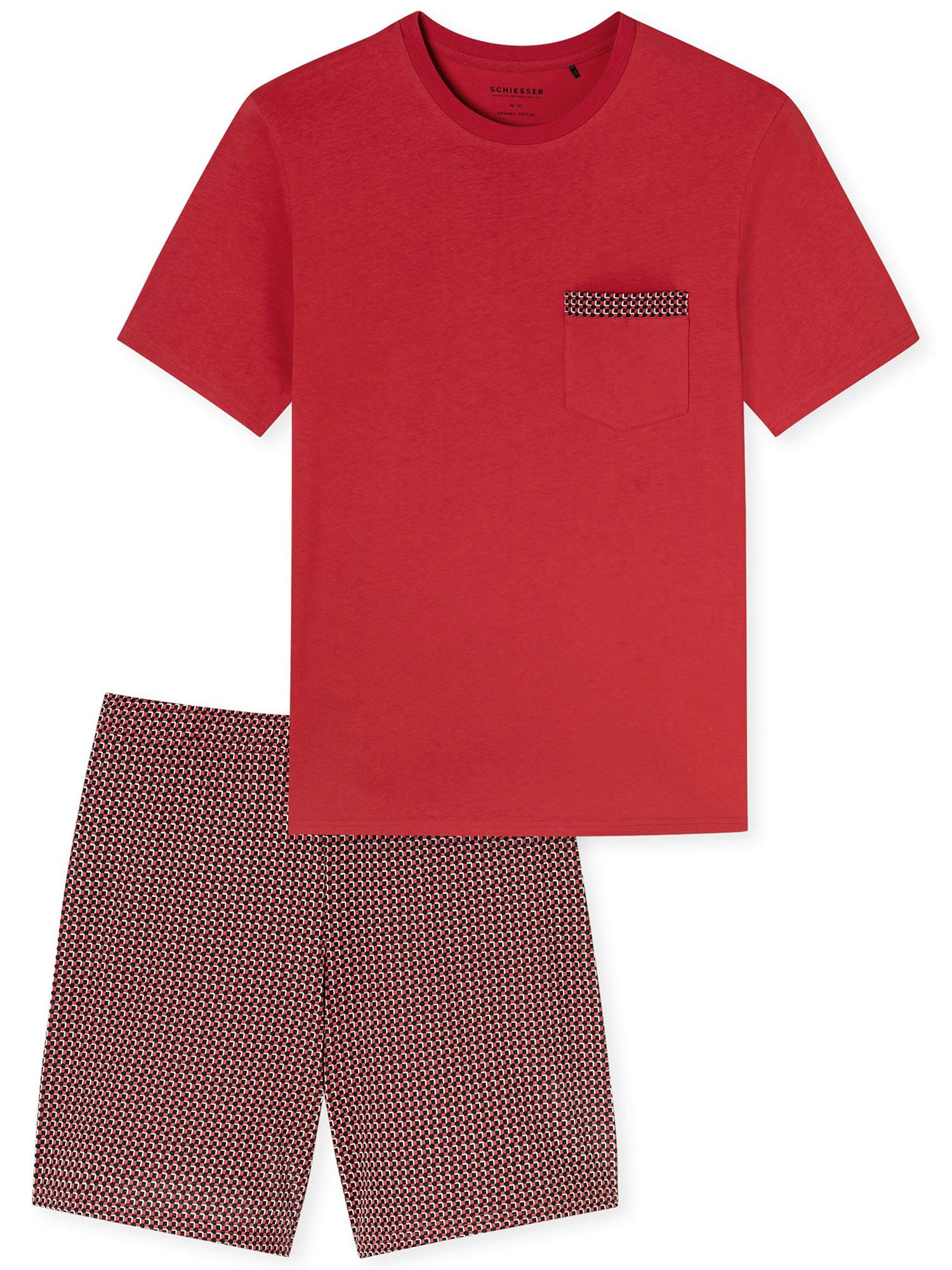 Schiesser Shorty Comfort Nightwear (2 tlg) schlafanzug schlafmode bequem günstig online kaufen