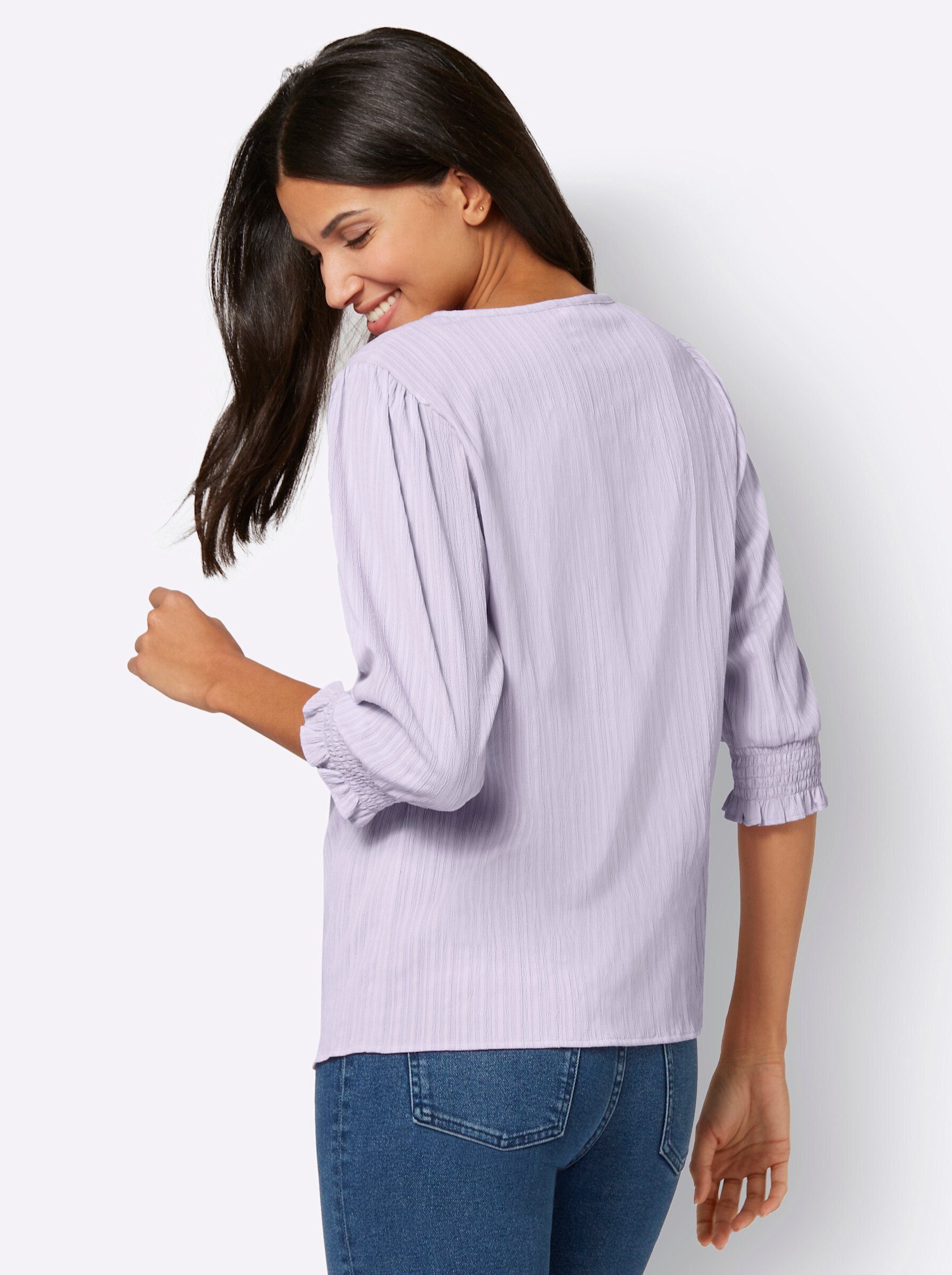 Sieh an! Klassische Bluse Schlupfbluse 3/4-Arm günstig online kaufen