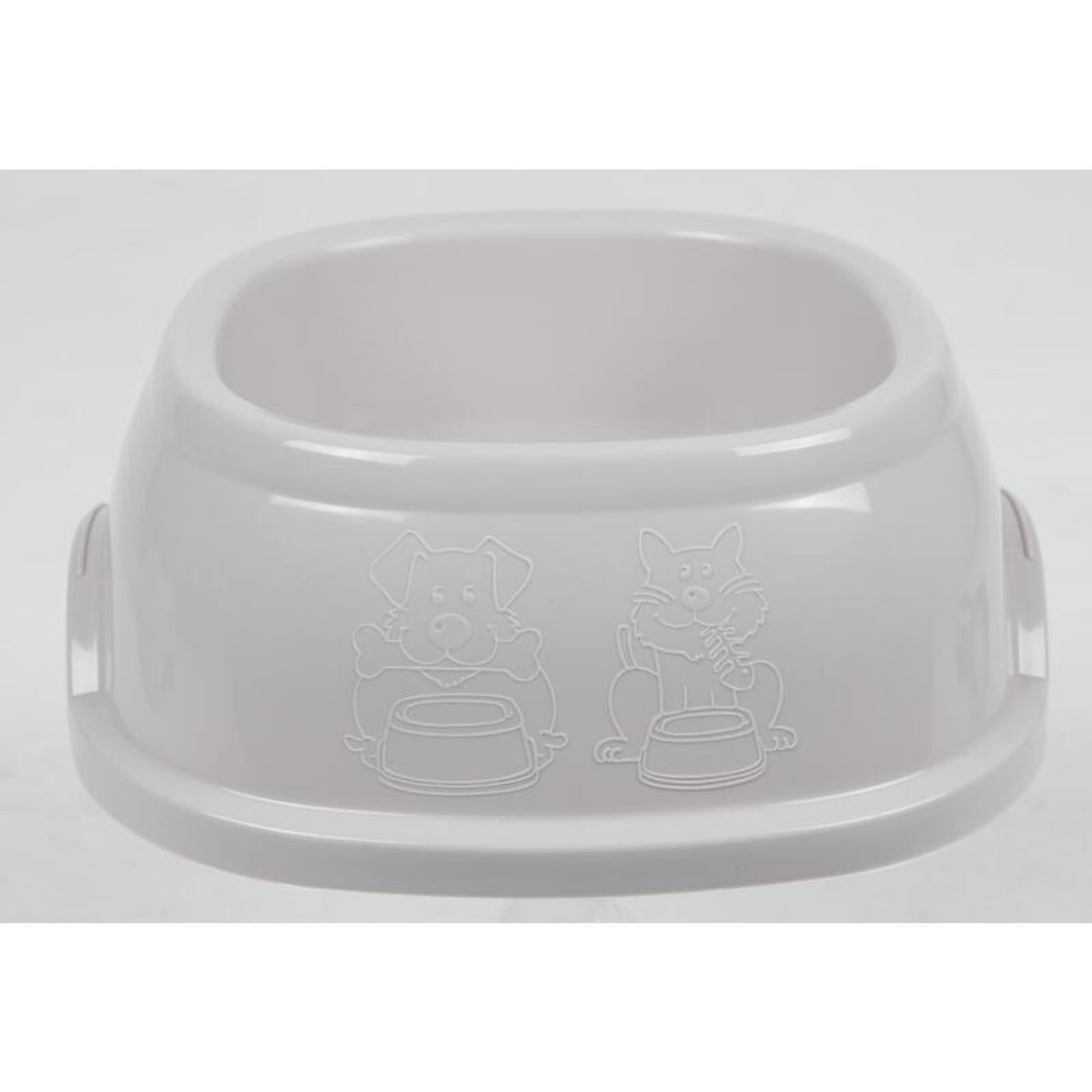 Stefanplast Futternapf 12x Futternapf 1L Weiß Hunde Katze Rutschfest Fresstrog Wasser Station