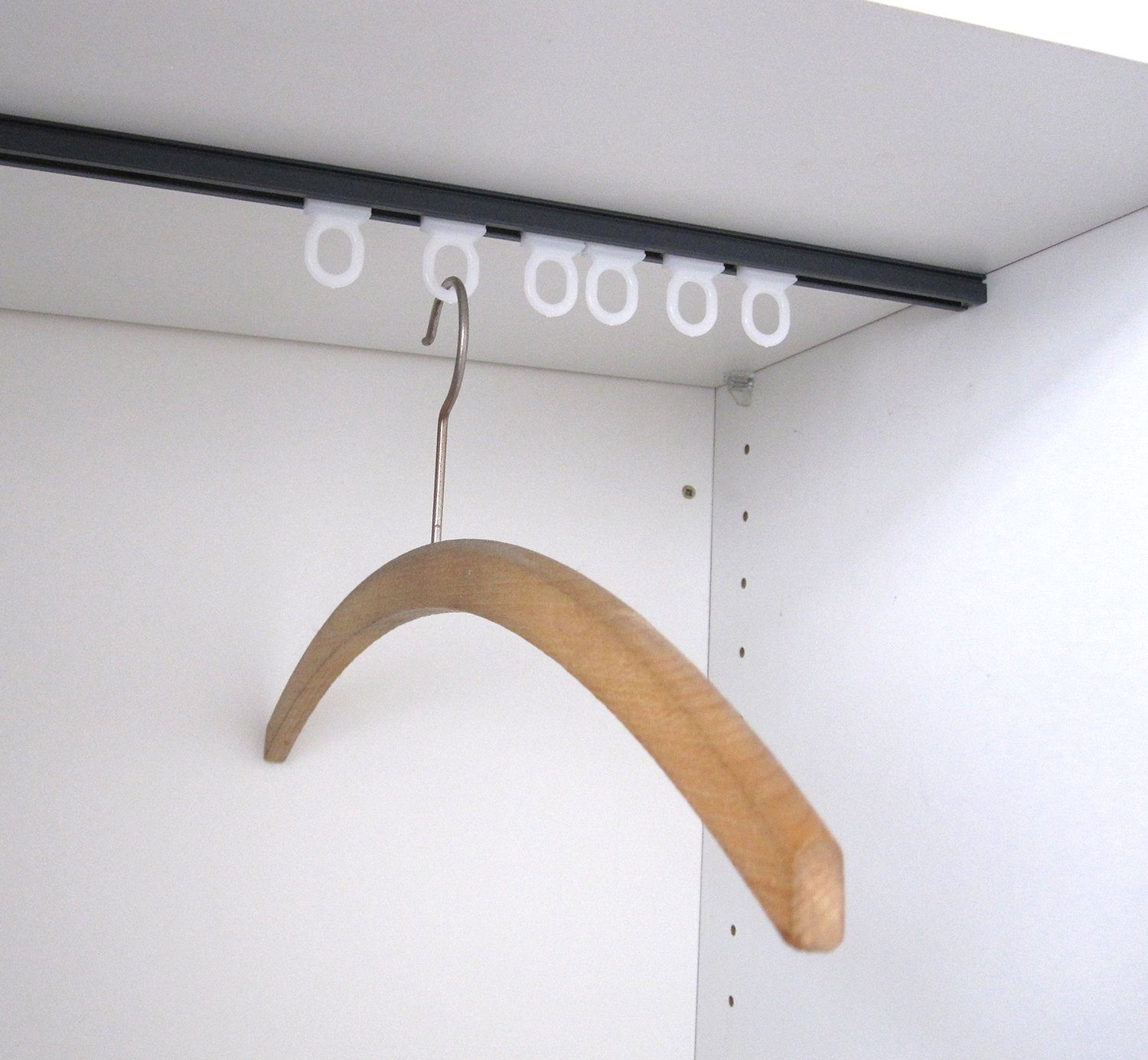 nodeko Ösengleiter Gleiter für Kleiderbügel, Schrankgleiter, Ringgleiter, Bügel-Gleiter, (Packung, 20-St)