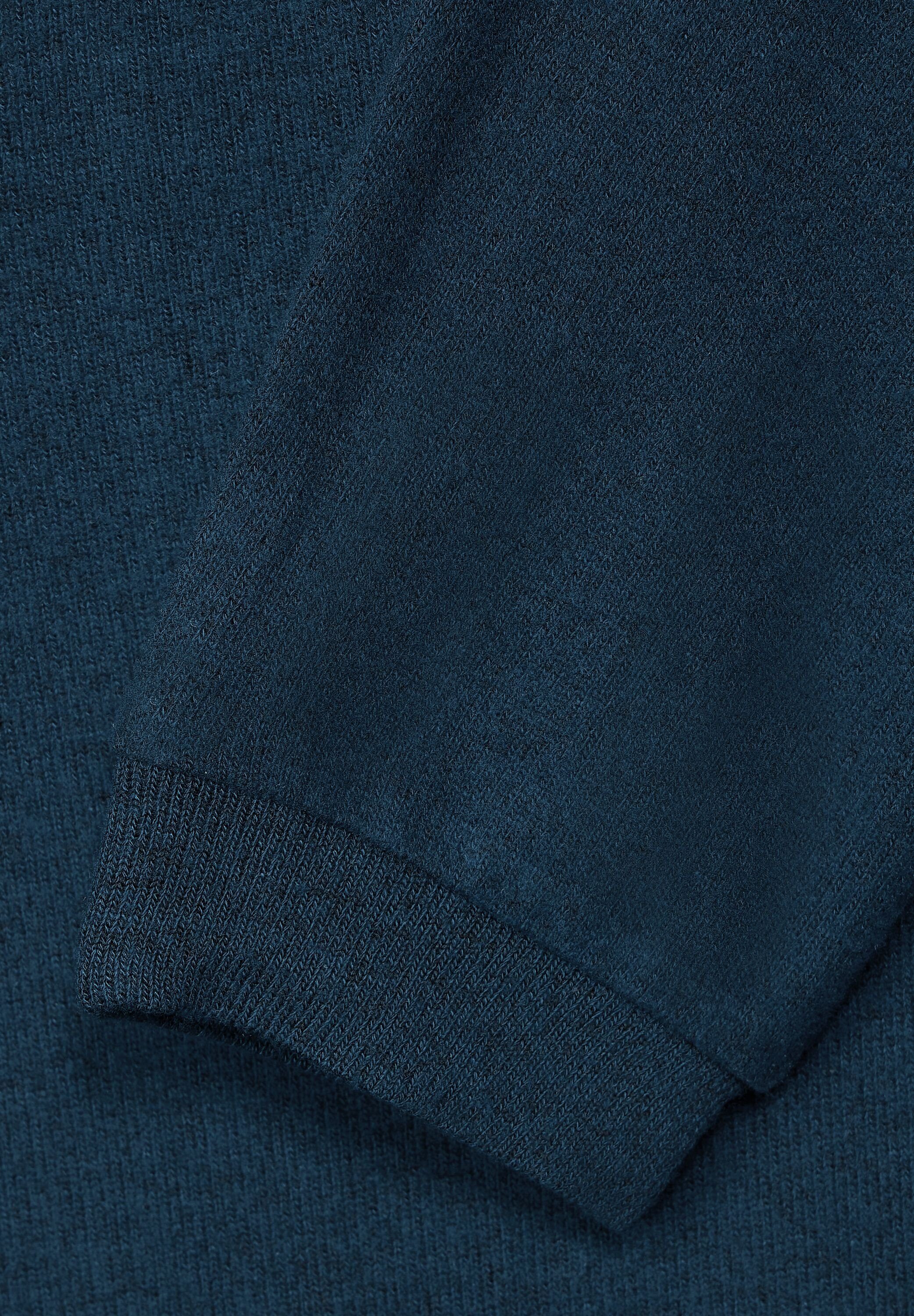 ONE Optik Melange melange Langarmshirt in STREET atlantic blue