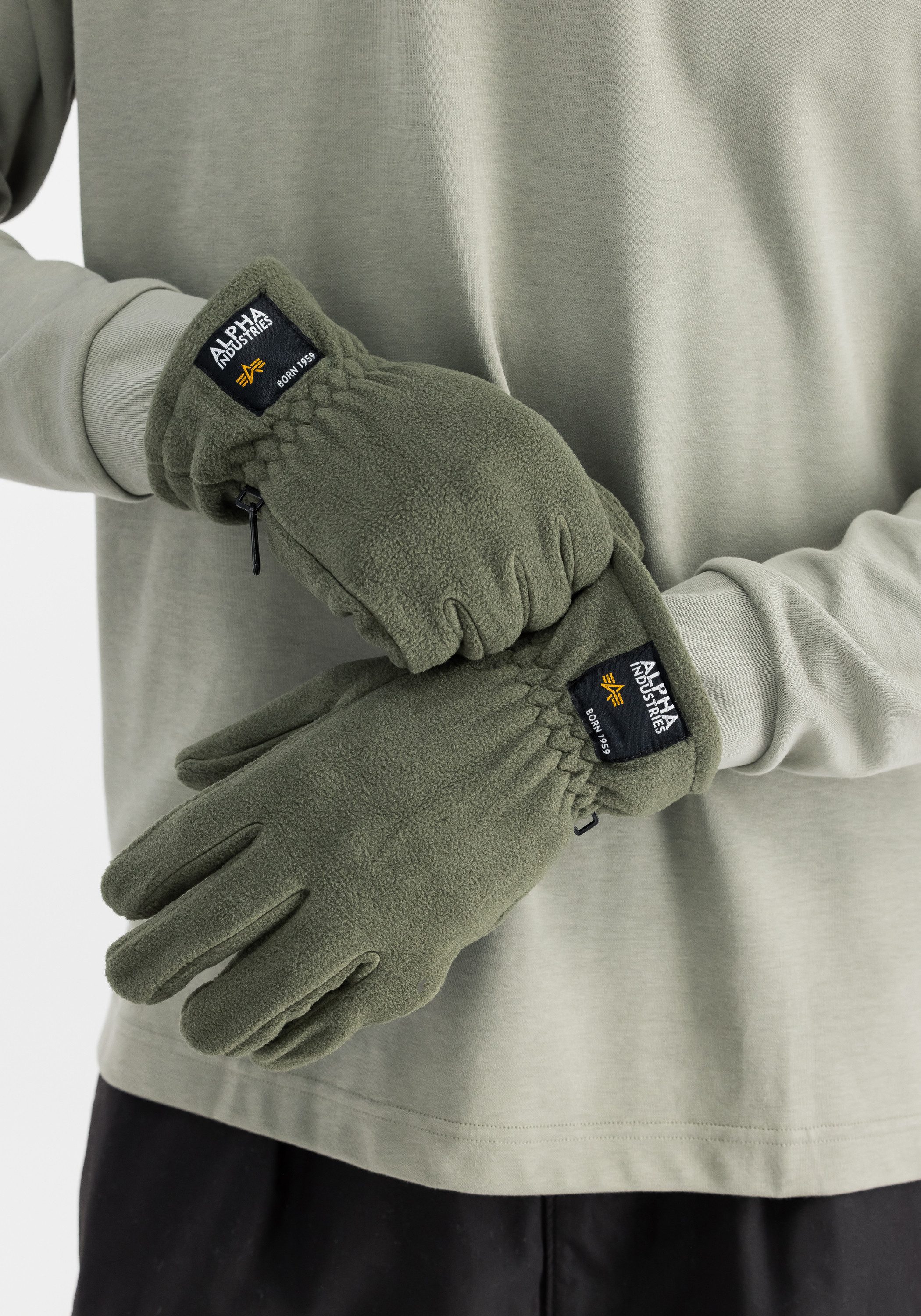 Alpha Industries Multisporthandschuhe Label Fleece Gloves günstig online kaufen