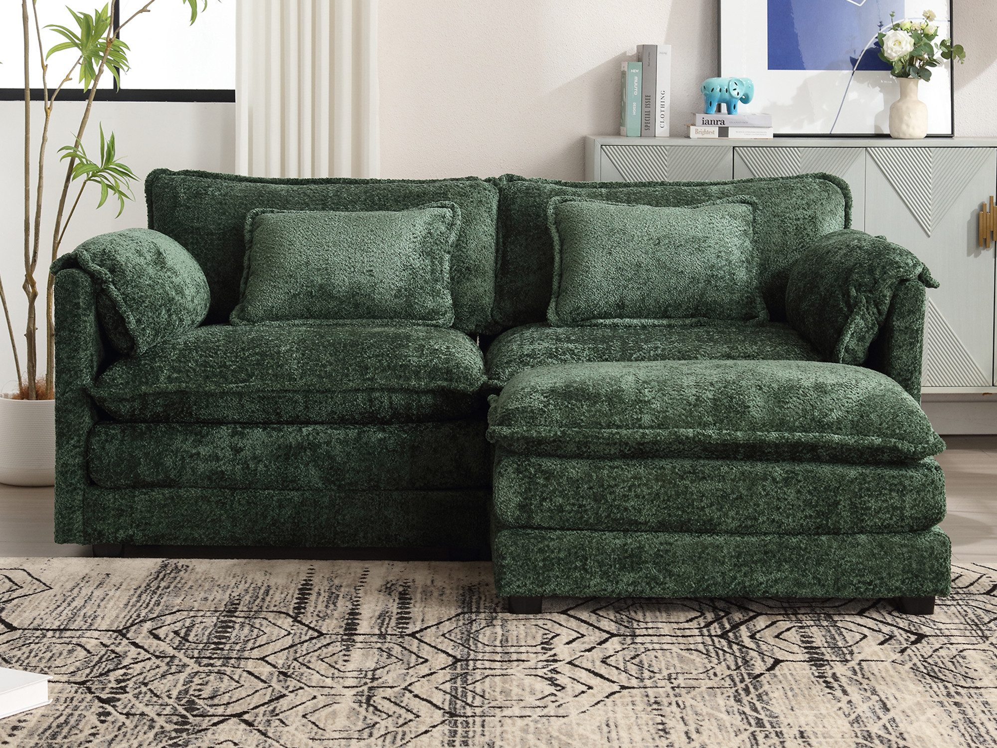 KLAM HOME Sofa Loungesofa Modernes 2-Sitzer-Sofa günstig online kaufen